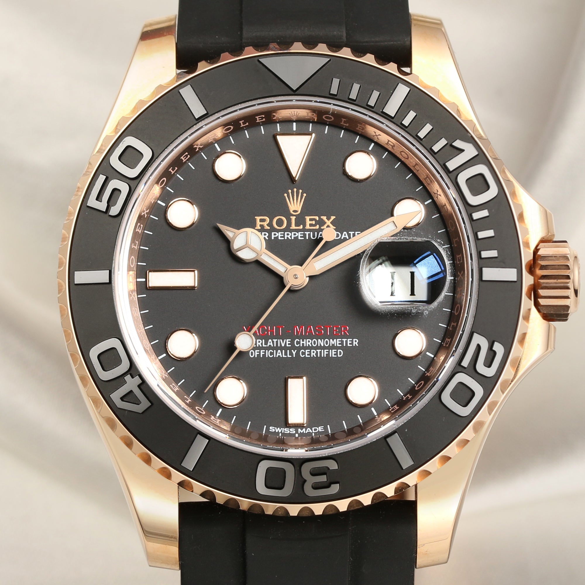 Rolex Yacht-Master 116655 18K Rose Gold Second Hand Watch Collectors 2