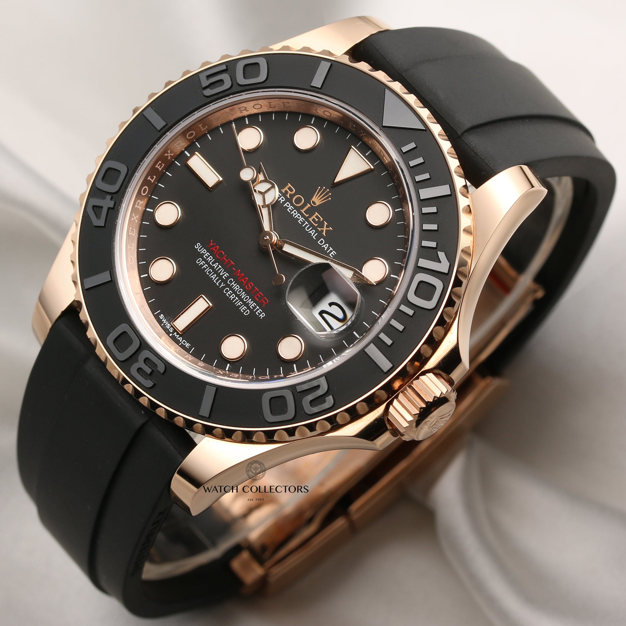 Rolex Yacht-Master 116655 18K Rose Gold Second Hand Watch Collectors 3
