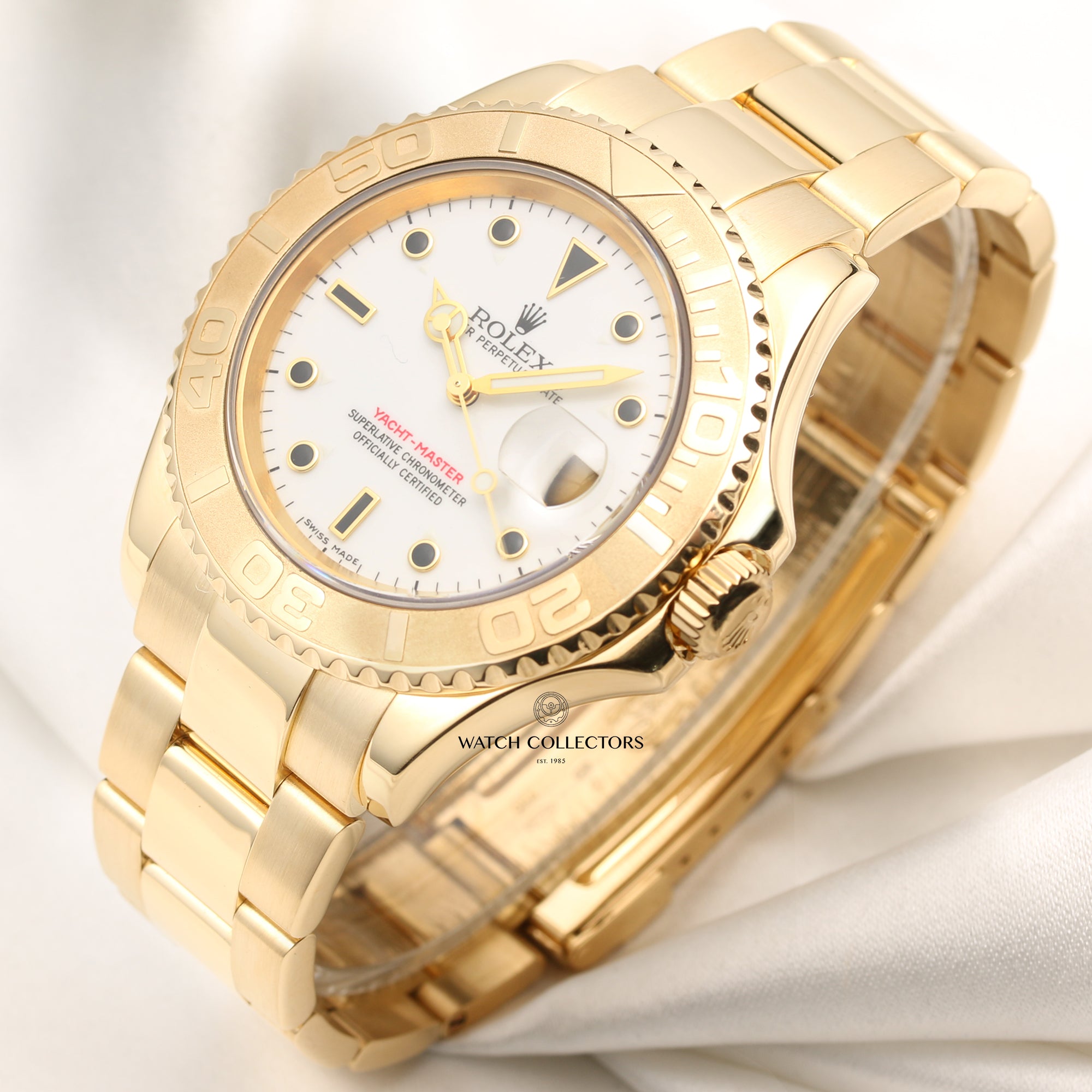 Rolex Yacht-Master 40 18K Yellow Gold Second Hand Watch Collectors 3