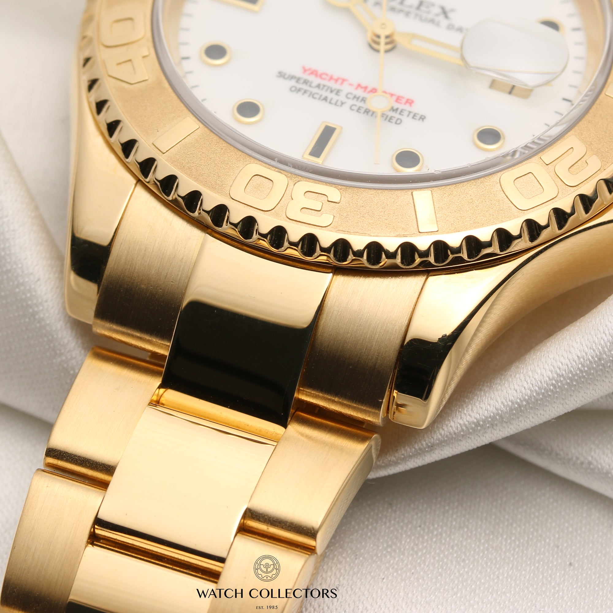 Rolex Yacht-Master 40 18K Yellow Gold Second Hand Watch Collectors 5