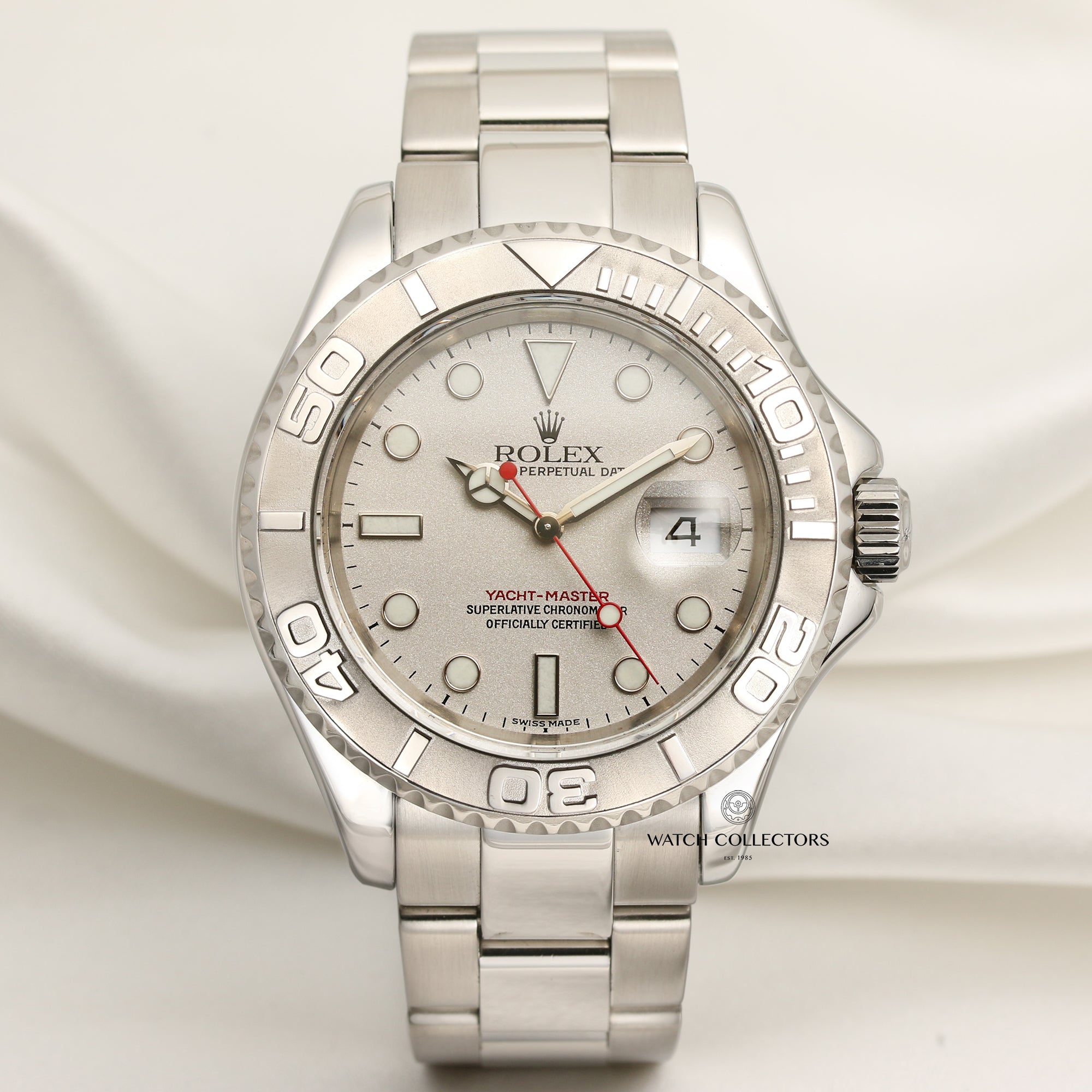 Rolex Yacht-master stainless steel second hand watch collectors 1