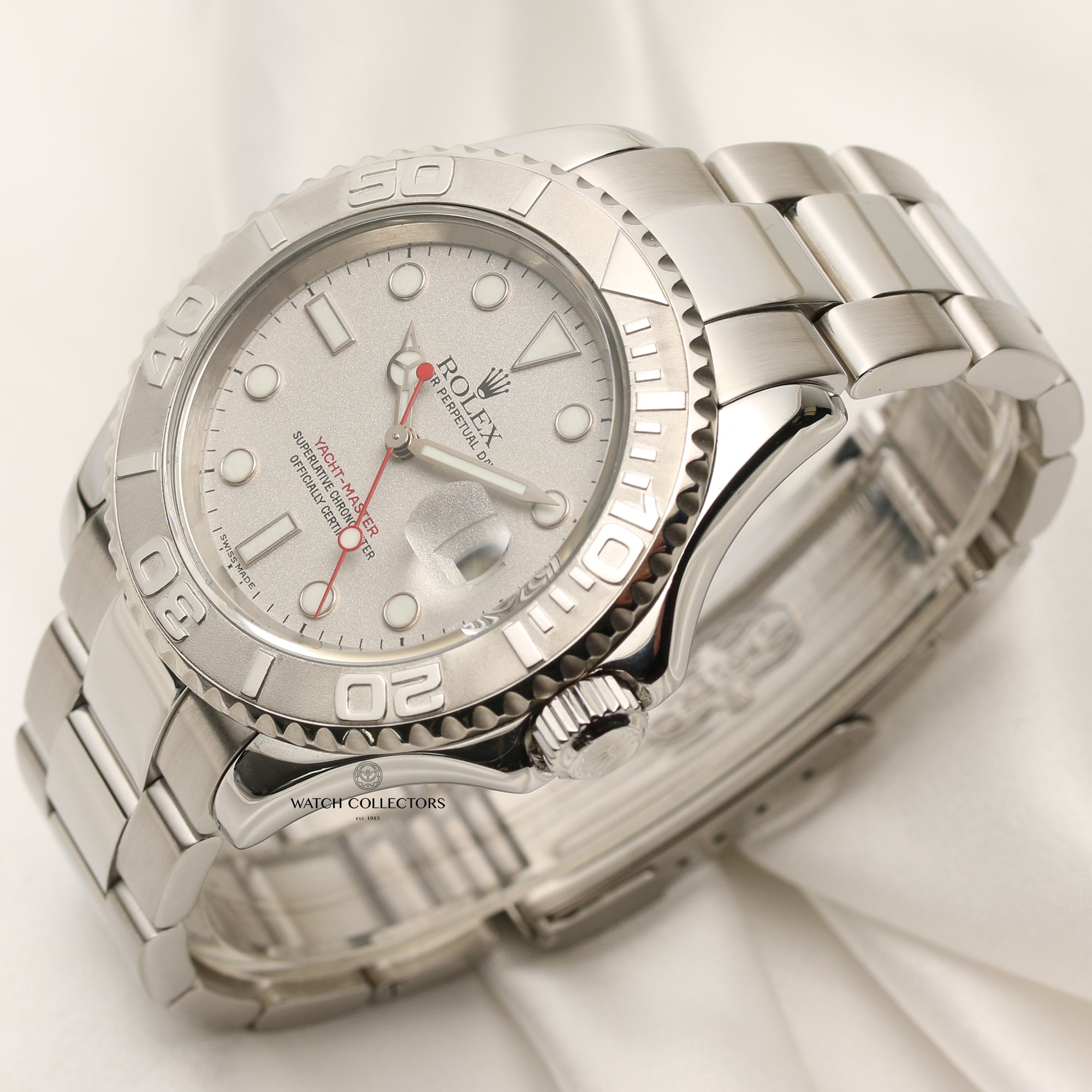 Rolex Yacht-master stainless steel second hand watch collectors 3