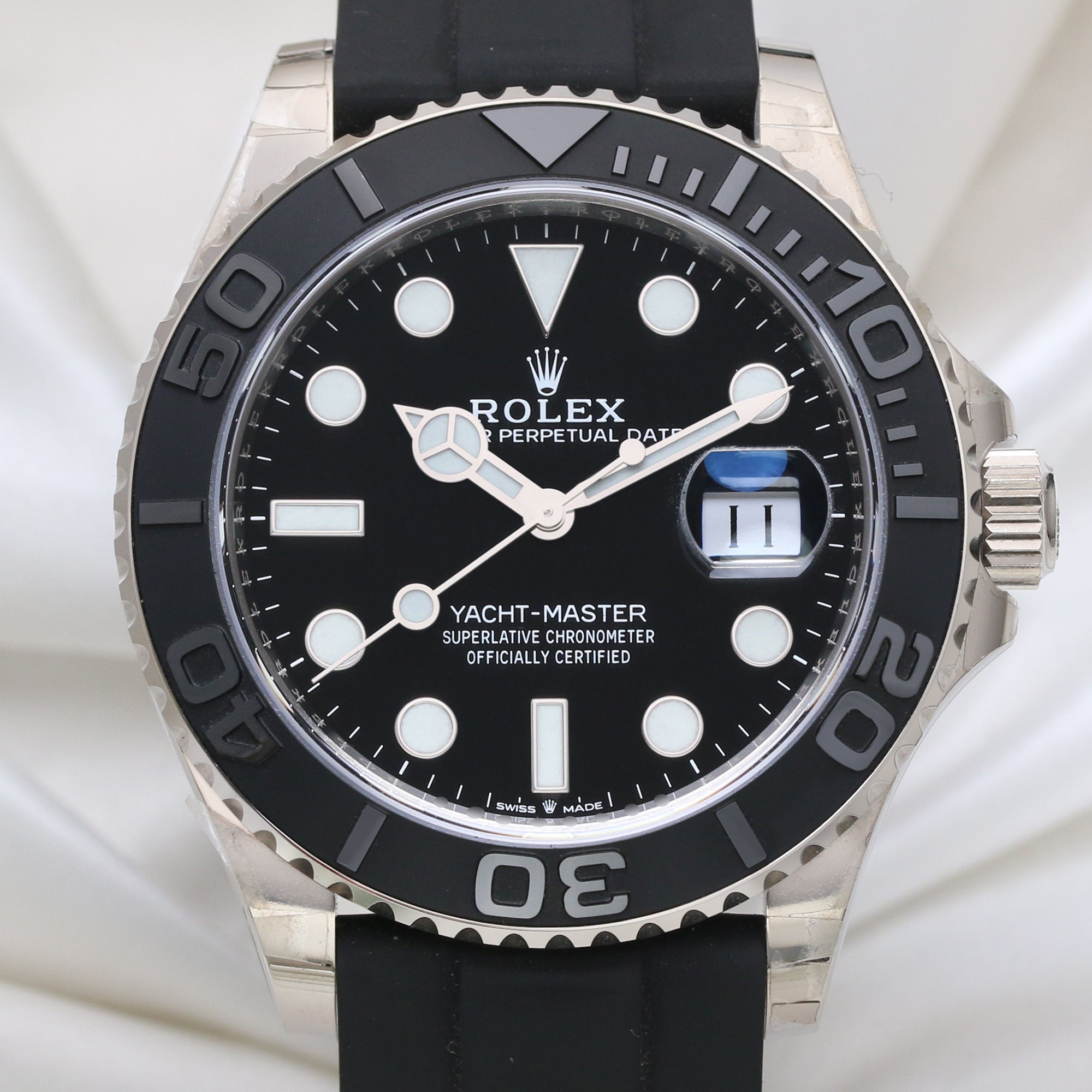 Rolex Yachtmaster 226659 18K White Gold 2 Second Hand Watch Collectors 1-22