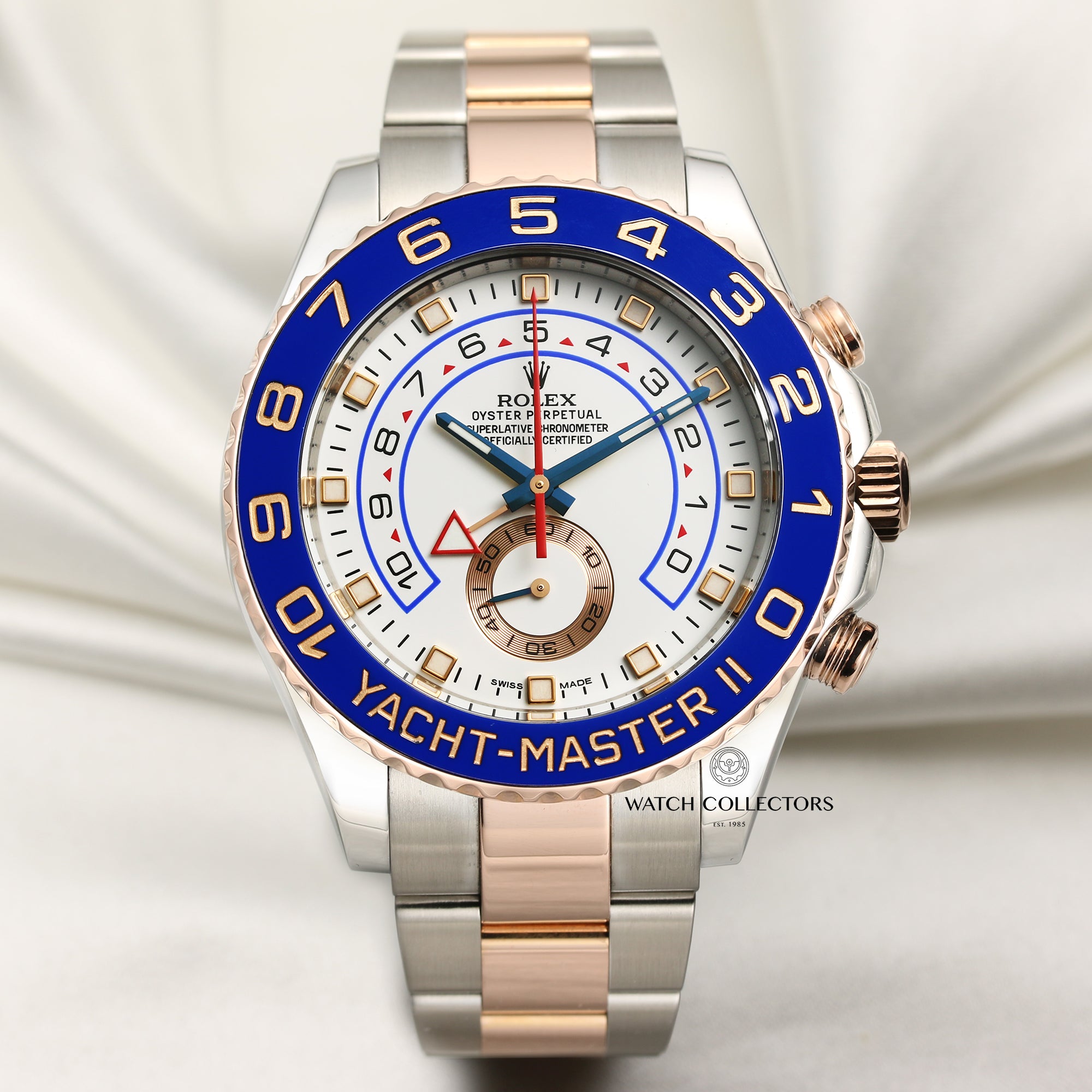 Rolex Yachtmaster II 116681 Steel & Rose Gold Second Hand Watch Collectors 1