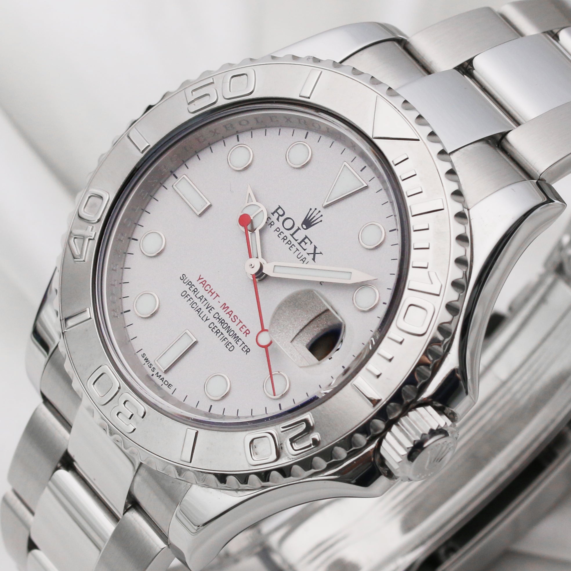 Rolex Yachtmaster Stainless Steel Second Hand Watch Collectors 4