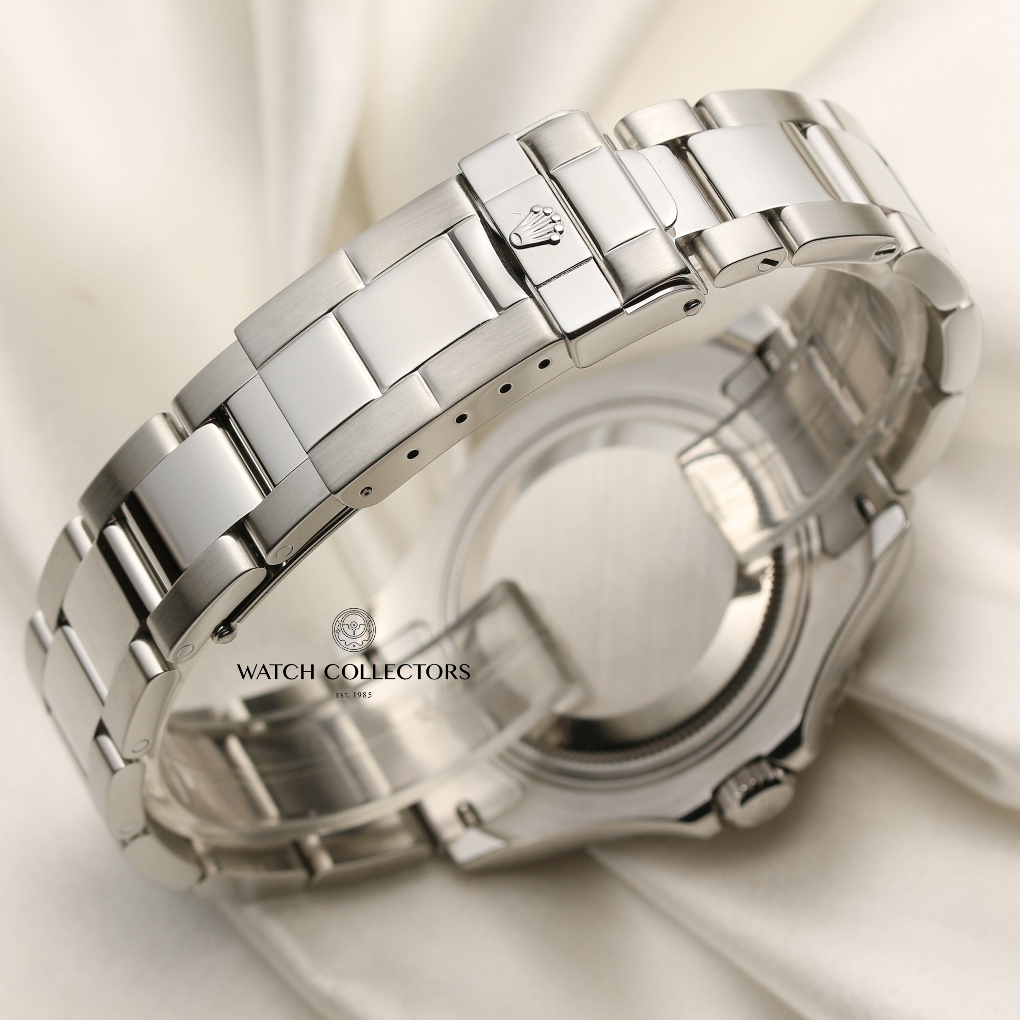 Rolex mid-size Yacht-Master 35mm Stainless Steel Second Hand Watch Collectors 6