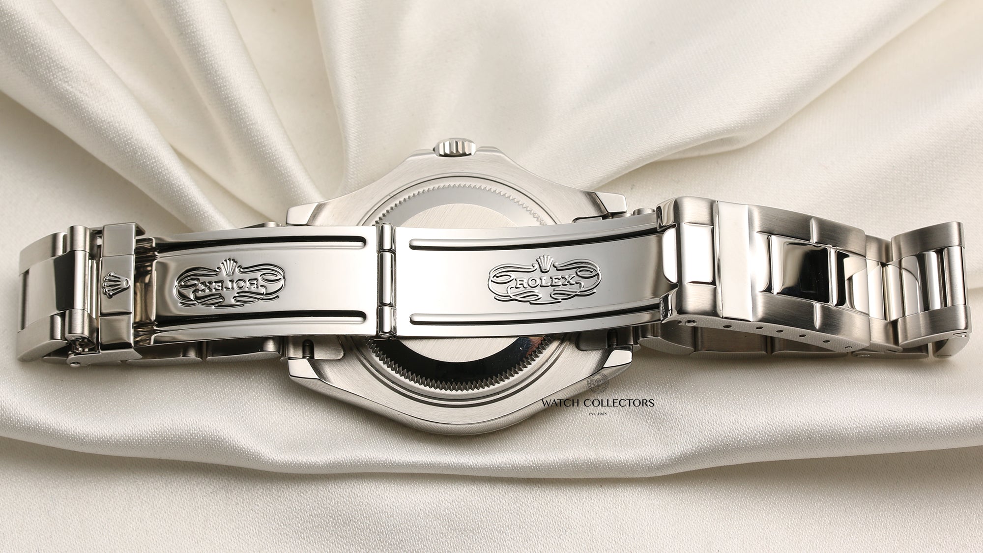 Rolex mid-size Yacht-Master 35mm Stainless Steel Second Hand Watch Collectors 7