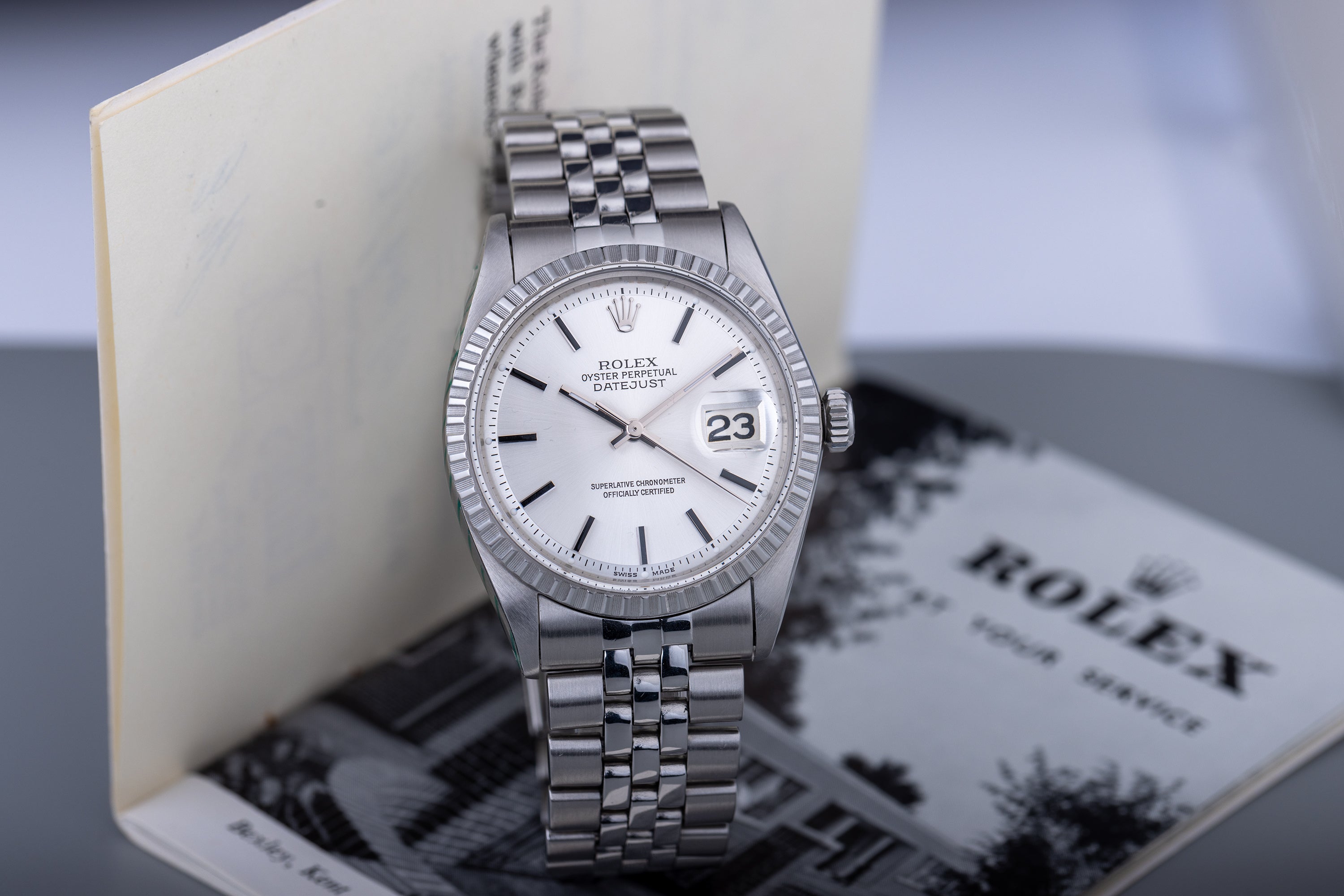 Rolex DateJust | REF. 1603/0 | Silver Dial | 1966 | Box & Papers | Stainless Steel