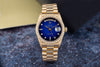Rolex Day-Date | REF. 18048 | Blue Vignette Diamond Dial & Bezel | 1979 | 18k Yellow Gold