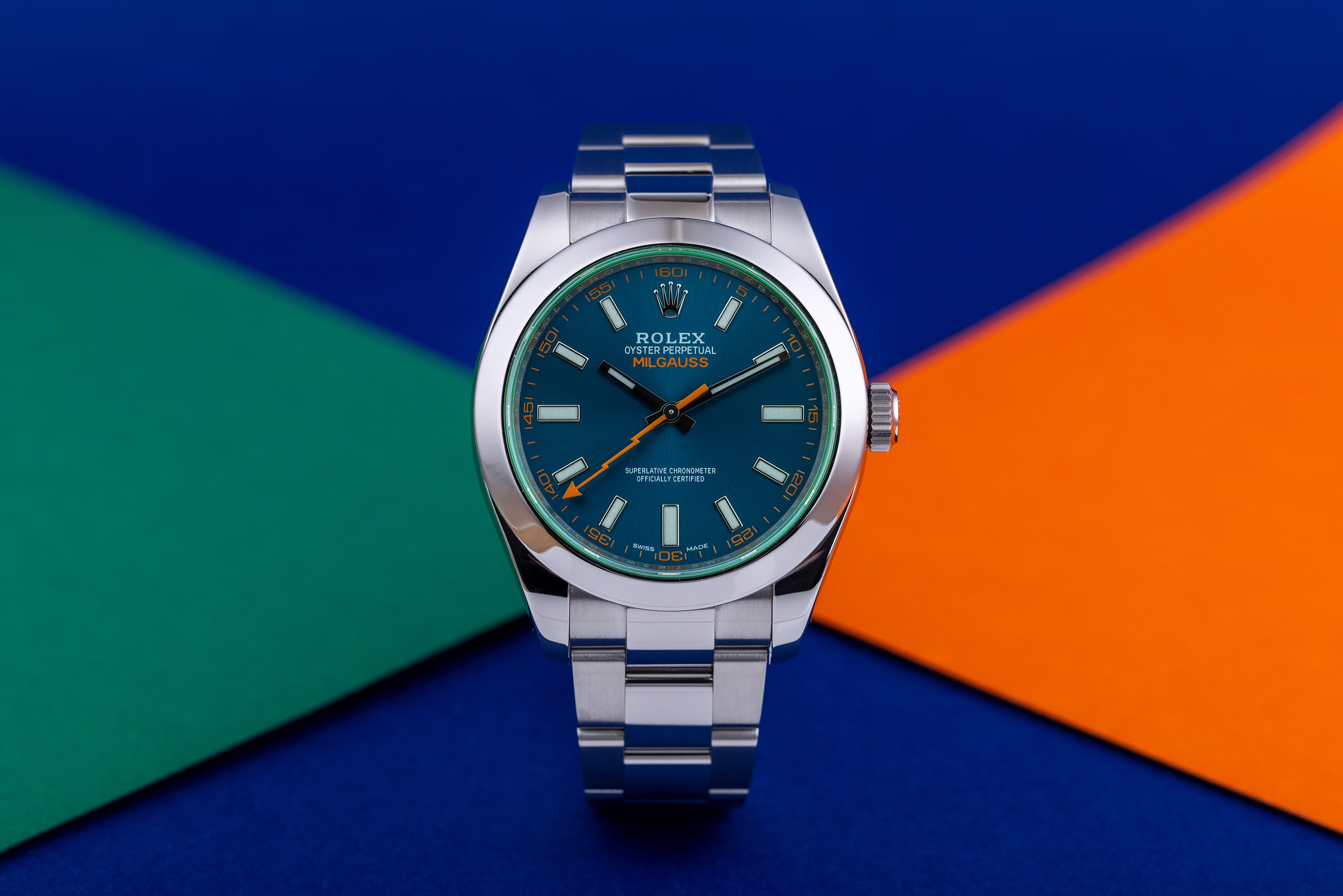 Rolex Milgauss | REF. 116400GV | Box & Papers | Blue Dial | 2019 | Stainless Steel