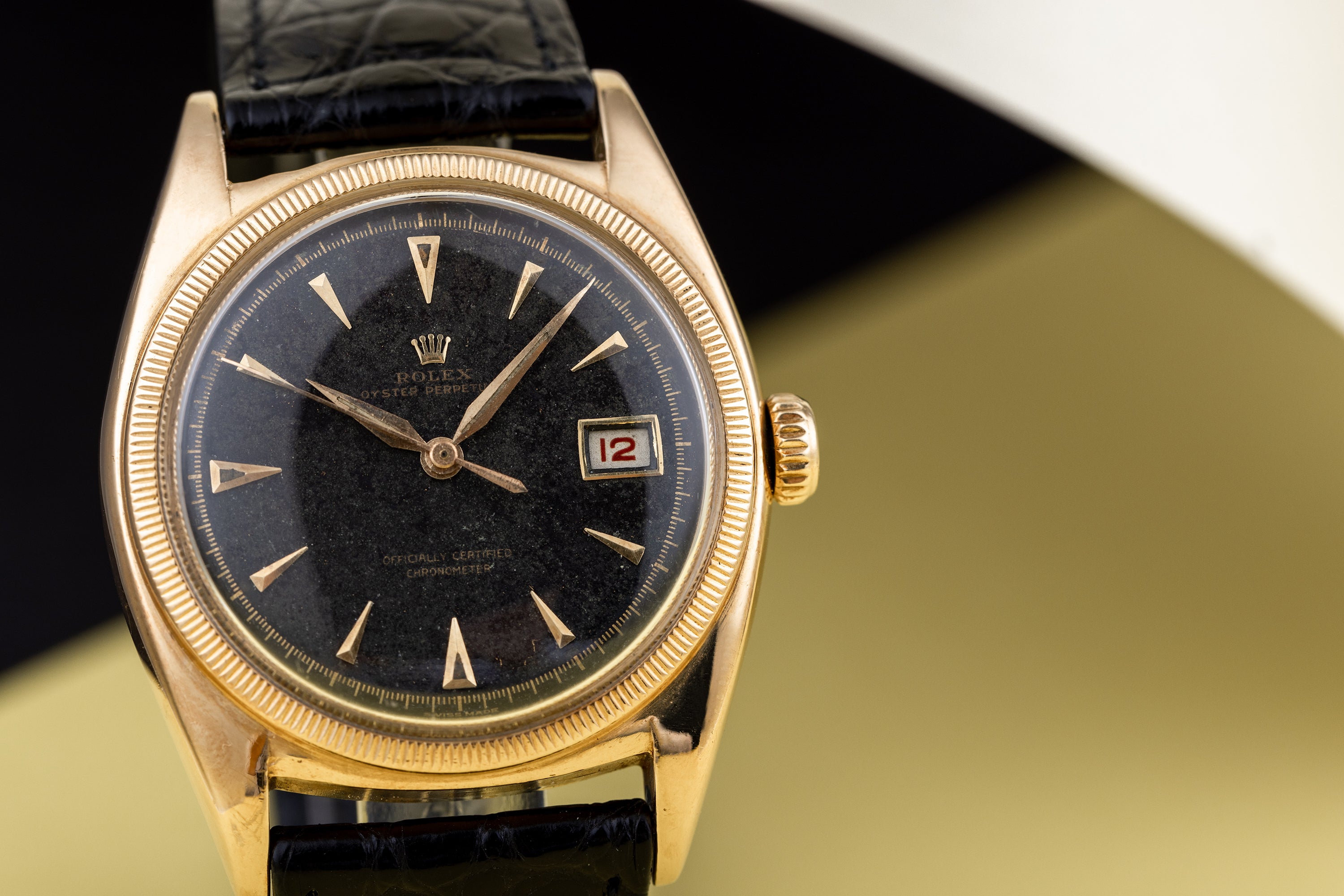 Rolex Oyster Perpetual 'Ovettone' 'Big Bubble Back' | REF. 6105 | 18k Yellow Gold