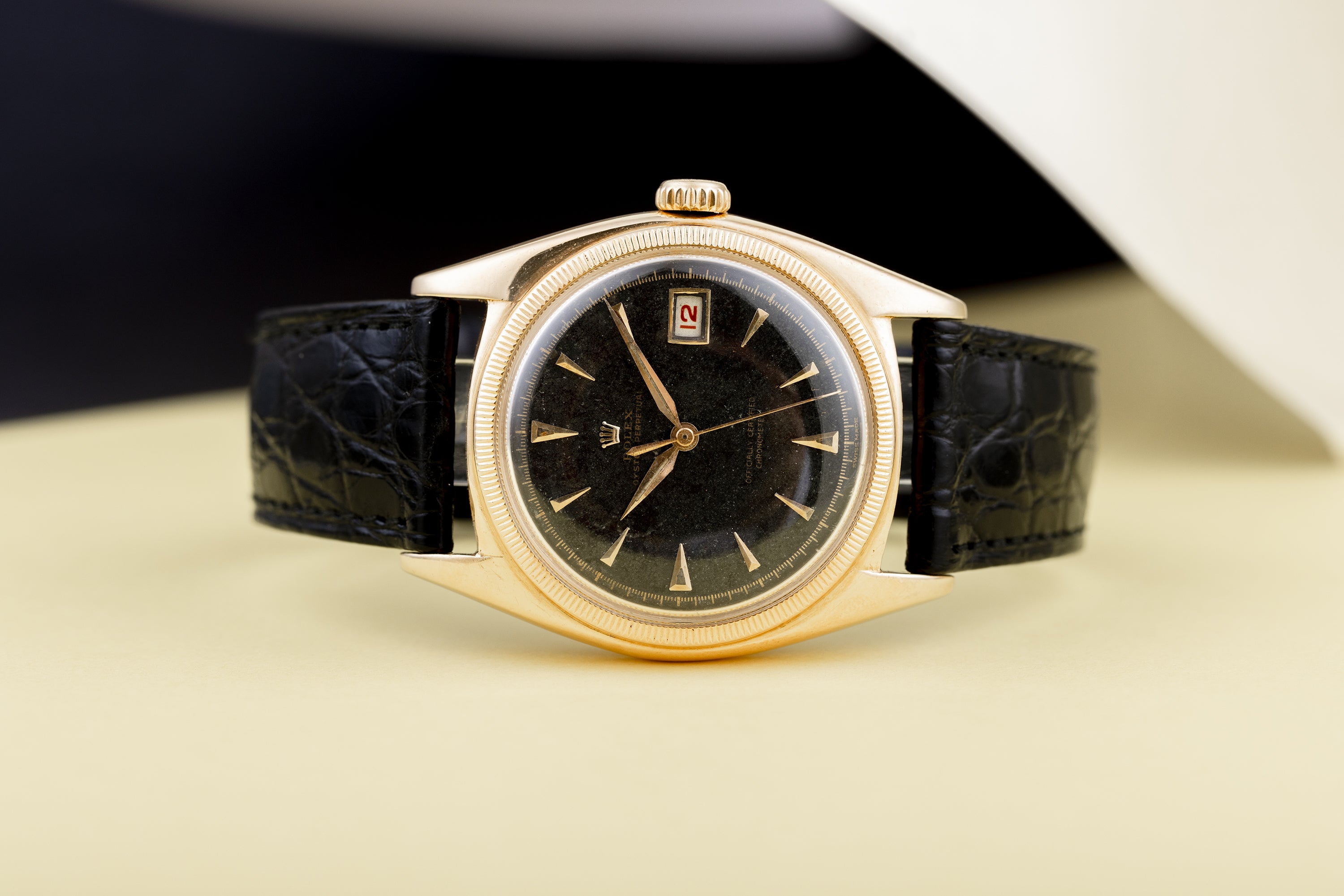 Rolex Oyster Perpetual 'Ovettone' 'Big Bubble Back' | REF. 6105 | 18k Yellow Gold