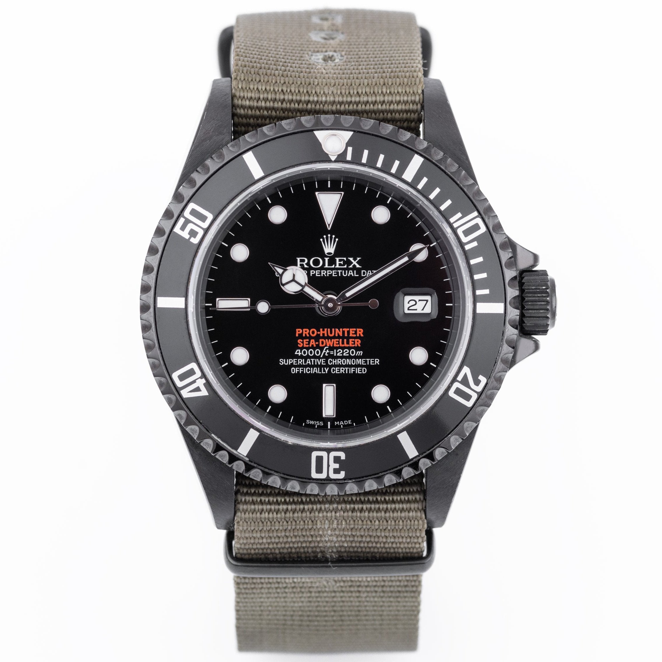 Rolex Pro Hunter Sea-Dweller | REF. 16600 | Stainless Steel DLC Coated - Matte Black