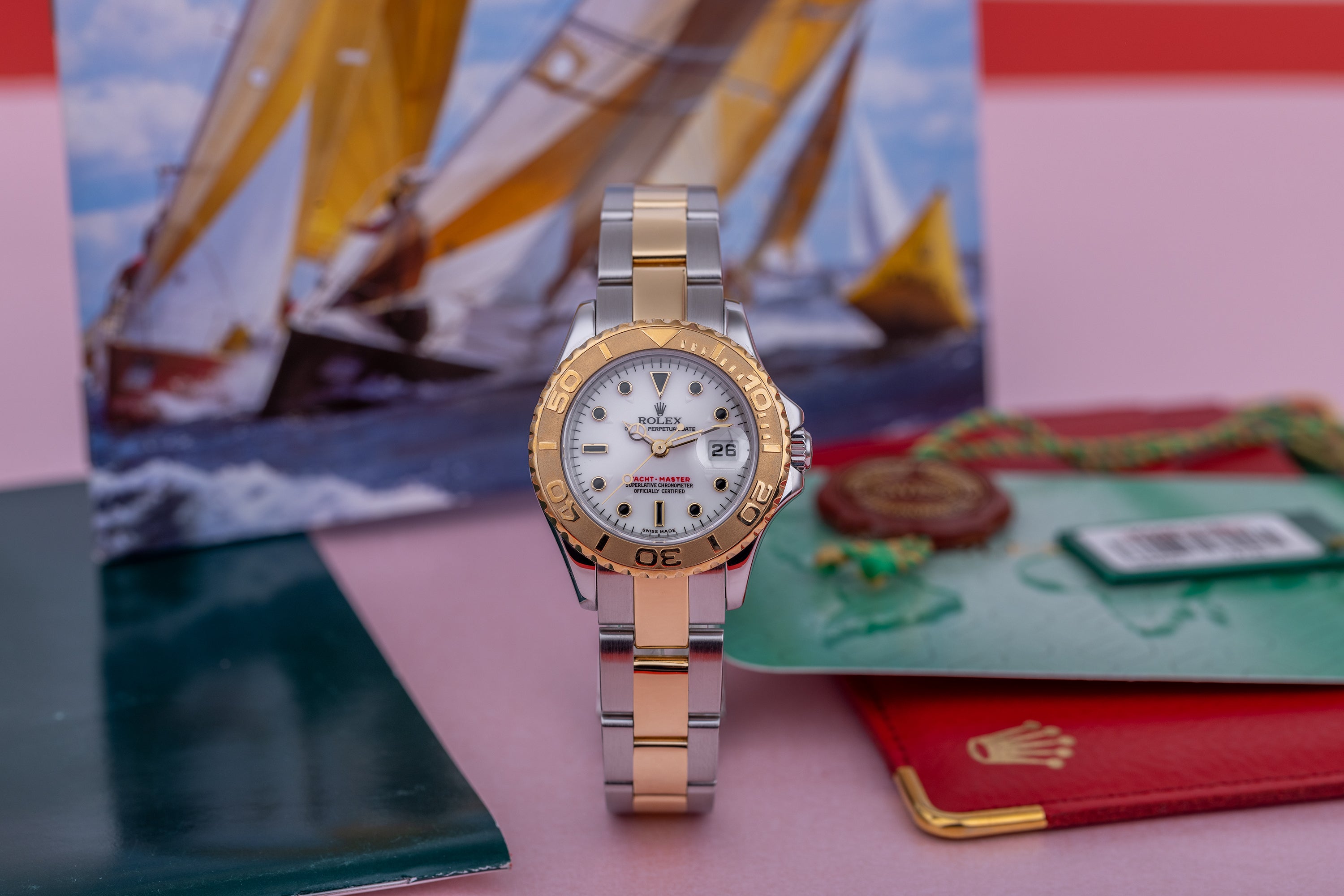 Rolex Lady Yacht-Master | REF. 169623 | Box & Papers | 2001 | Stainless Steel & 18k Yellow Gold