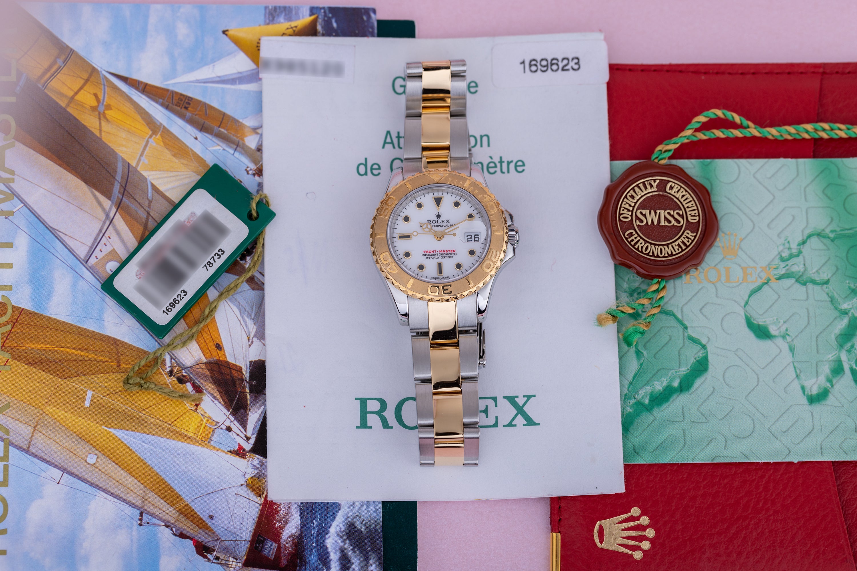 Rolex Lady Yacht-Master | REF. 169623 | Box & Papers | 2001 | Stainless Steel & 18k Yellow Gold