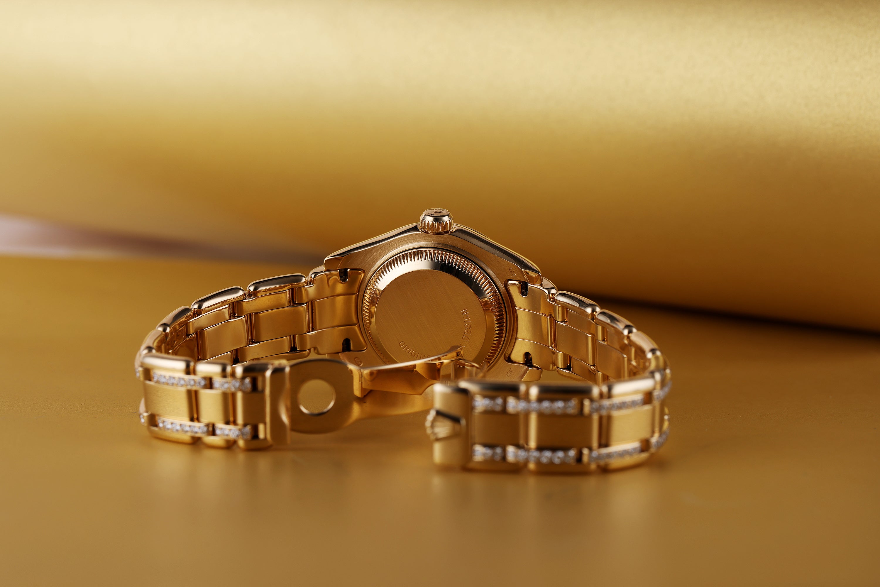 Rolex Lady DateJust Pearlmaster | REF. 69298 | 18k Yellow Gold | Diamond Hours, Bezel & Bracelet