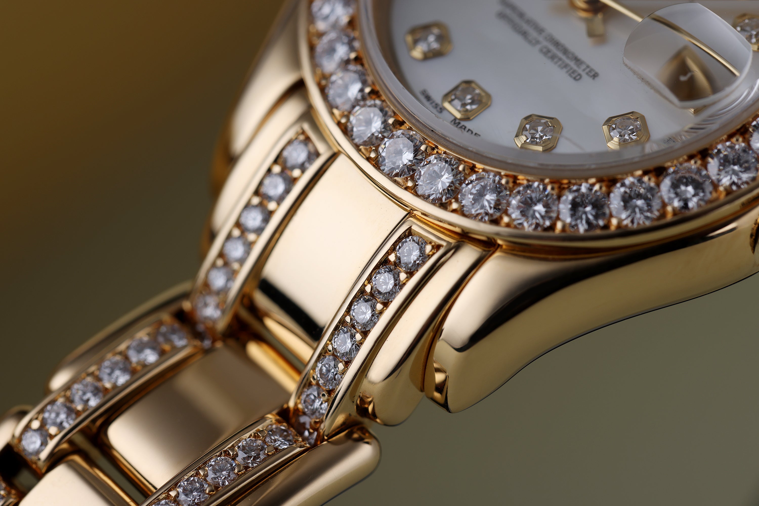 Rolex Lady DateJust Pearlmaster | REF. 69298 | 18k Yellow Gold | Diamond Hours, Bezel & Bracelet