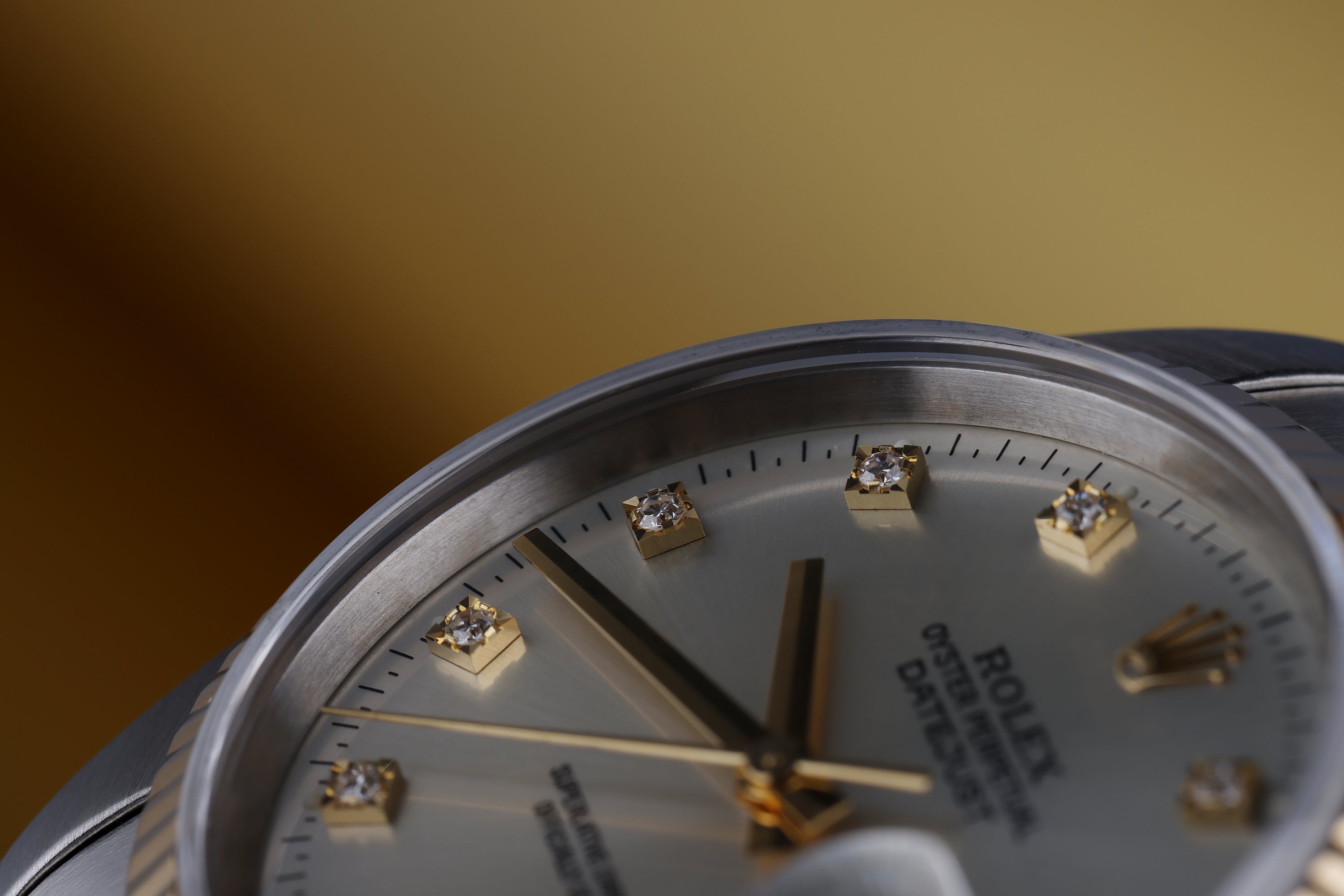 Rolex DateJust 36mm | REF. 16233 | Silver Diamond Dial | Stainless Steel & 18k Yellow Gold | Box & Papers