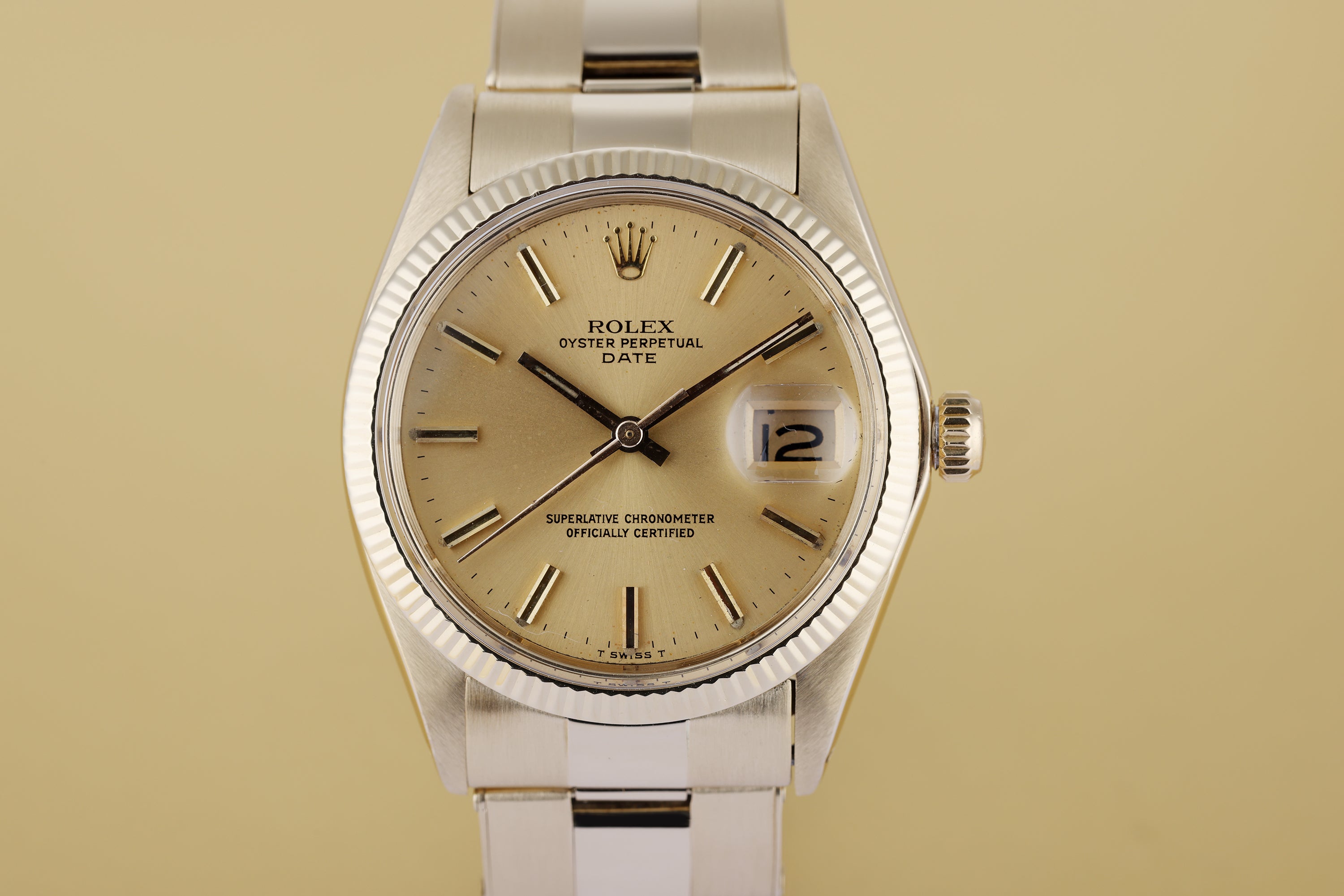 Rolex Date | REF. 1503 | Gold Dial | 14k Yellow Gold | 34mm