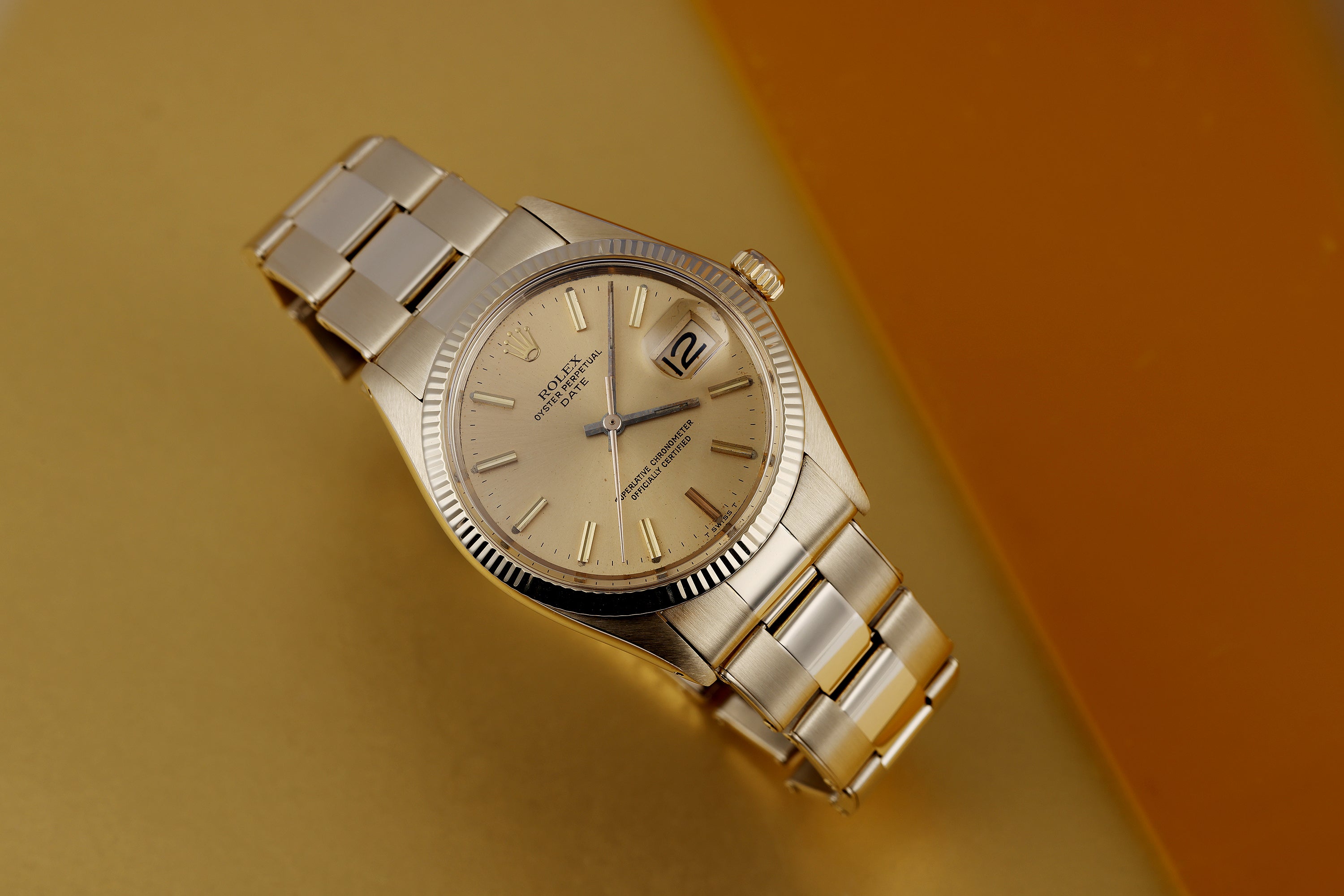 Rolex Date | REF. 1503 | Gold Dial | 14k Yellow Gold | 34mm