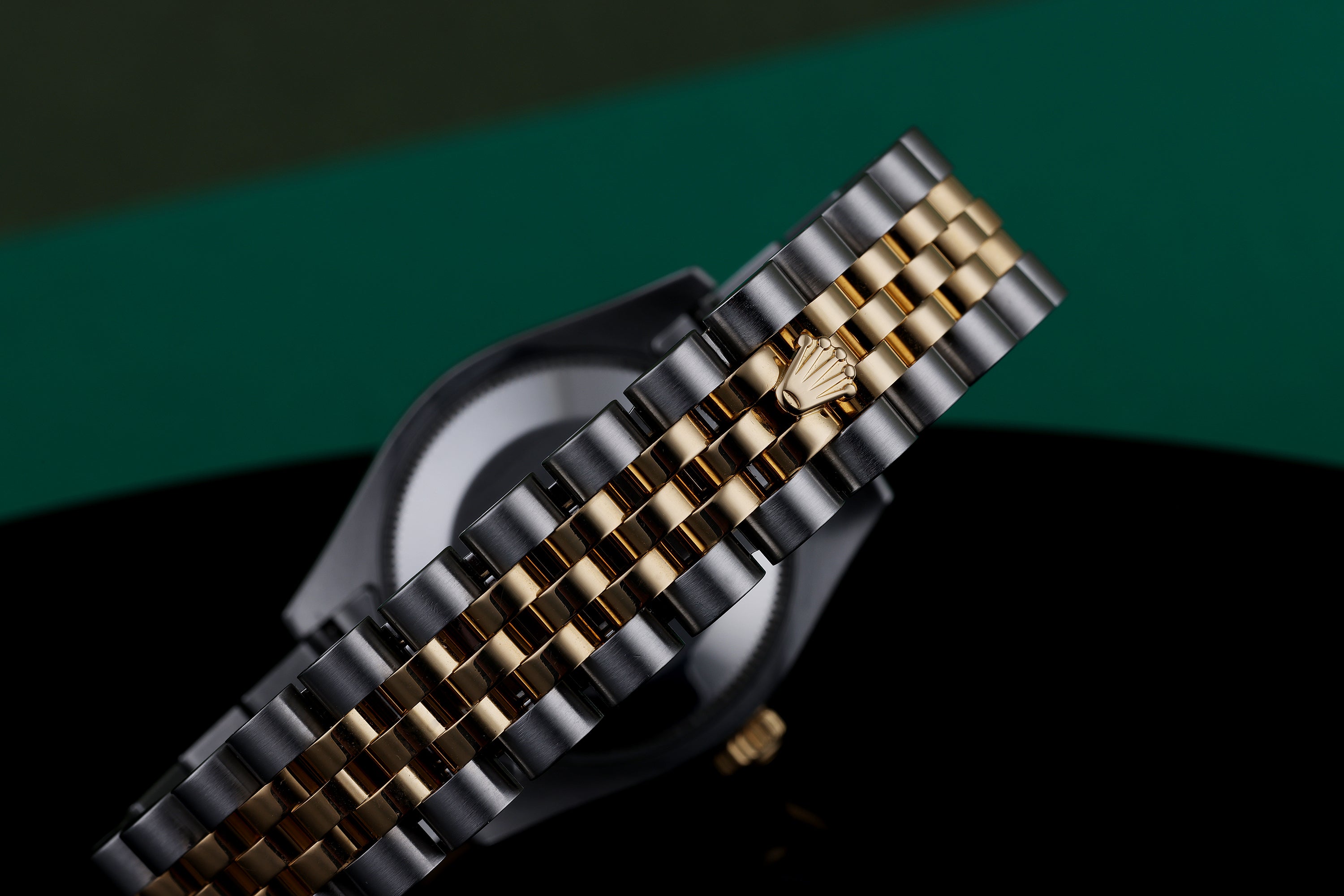 Rolex DateJust Midsize | 31mm | REF. 178383 | Olive Green Diamond Dial | Diamond Bezel | Stainless Steel & 18k Yellow Gold