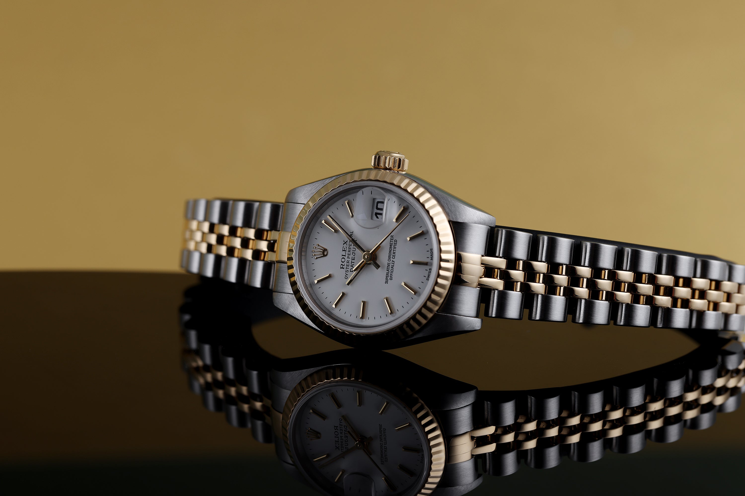 Rolex Lady DateJust | REF. 69173 | Stainless Steel & 18k Yellow Gold | Box & Papers