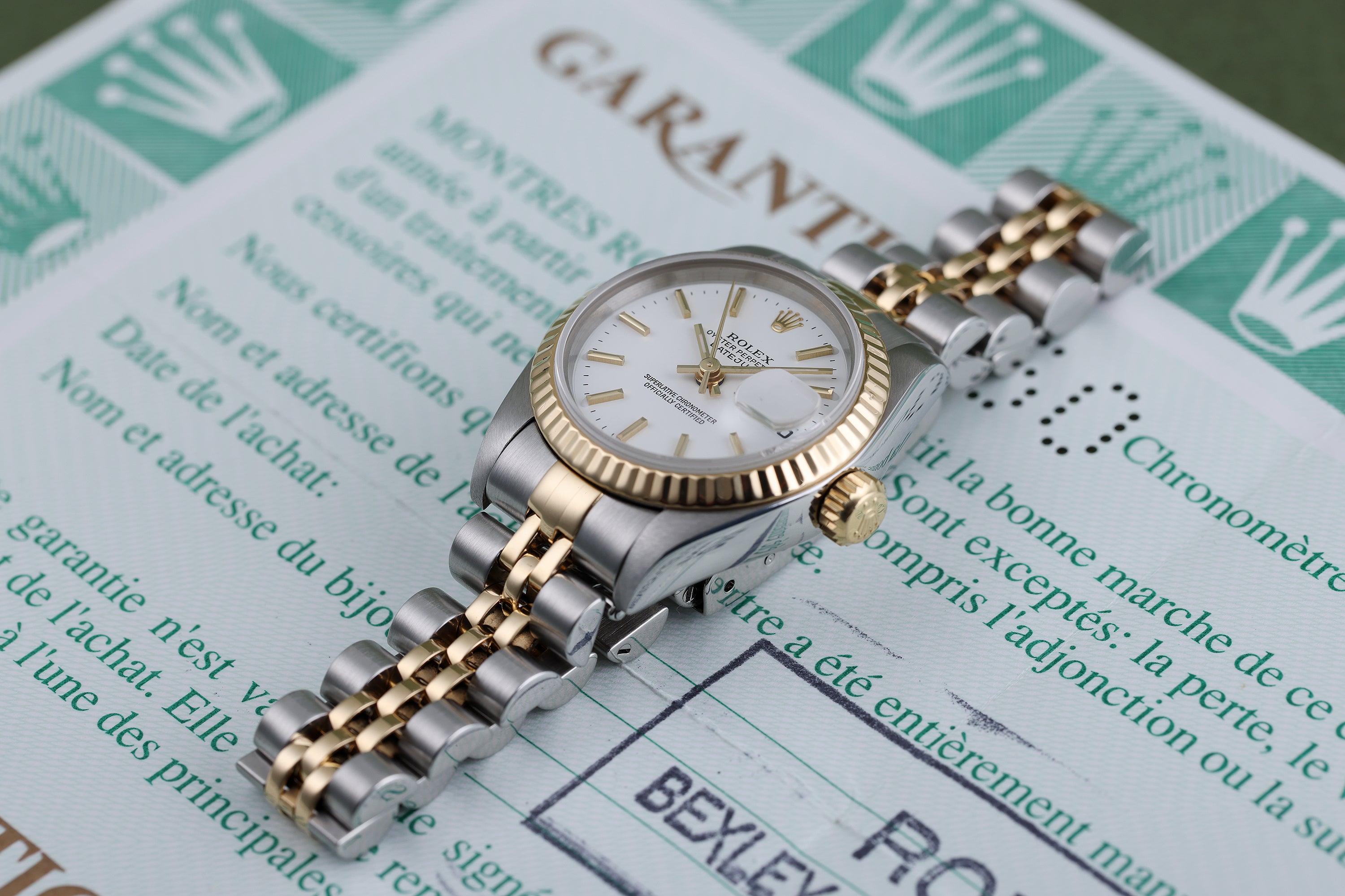 Rolex Lady DateJust | REF. 69173 | Stainless Steel & 18k Yellow Gold | Box & Papers