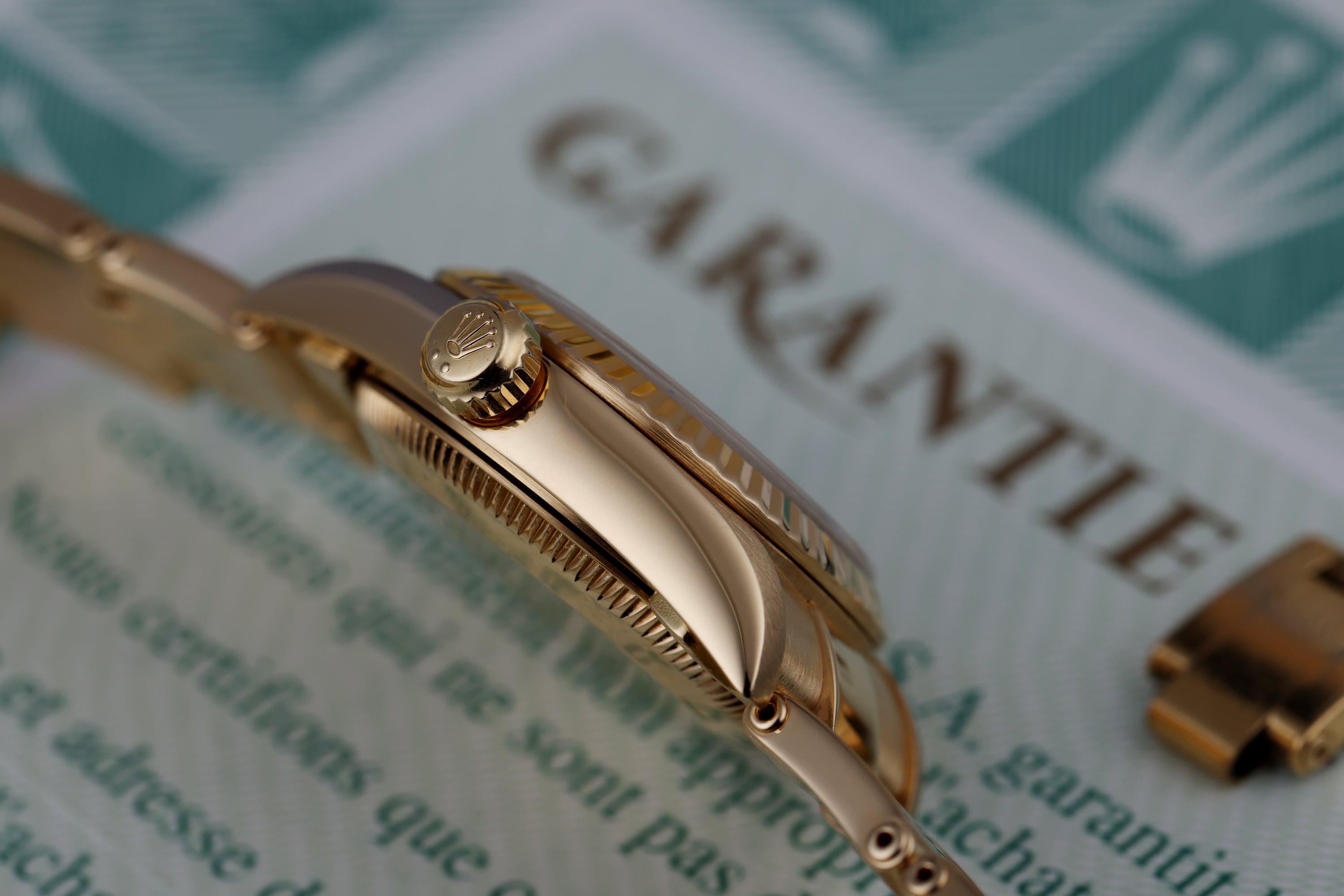 Rolex Lady DateJust | REF. 76198 | Gold Diamond Dial | 24mm | Box & Papers | 18k Yellow Gold