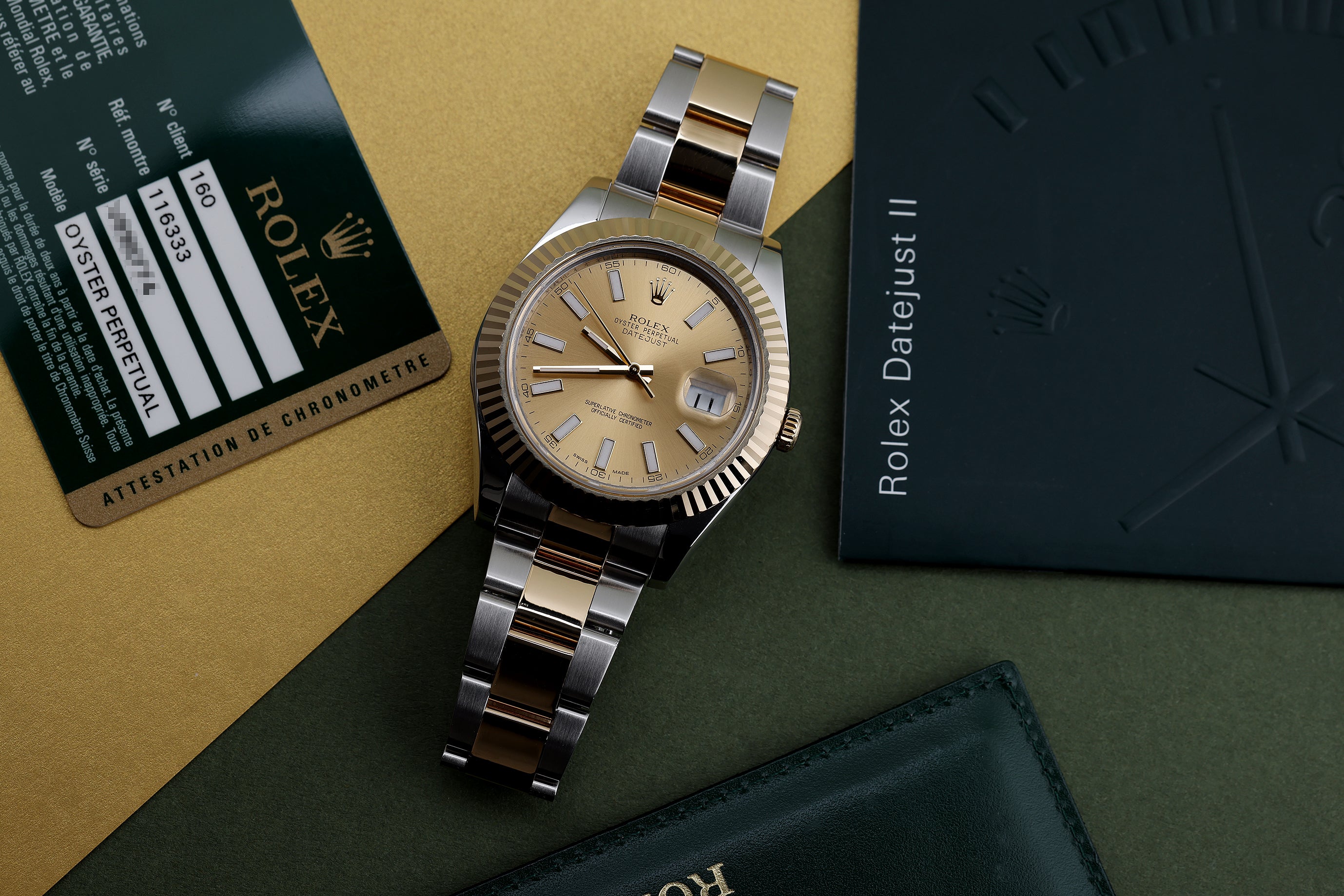 Rolex DateJust 41mm | REF. 116333 | Box & Papers | 2011 | Stainless Steel & 18k Yellow Gold
