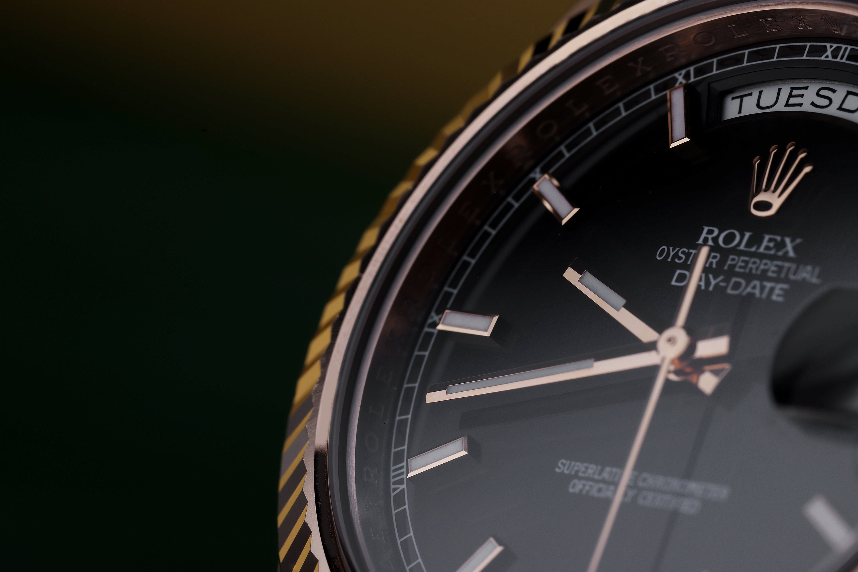 Rolex Day-Date II | REF. 218235 | 41mm | Black Dial | Box & Papers | 18k Rose Gold