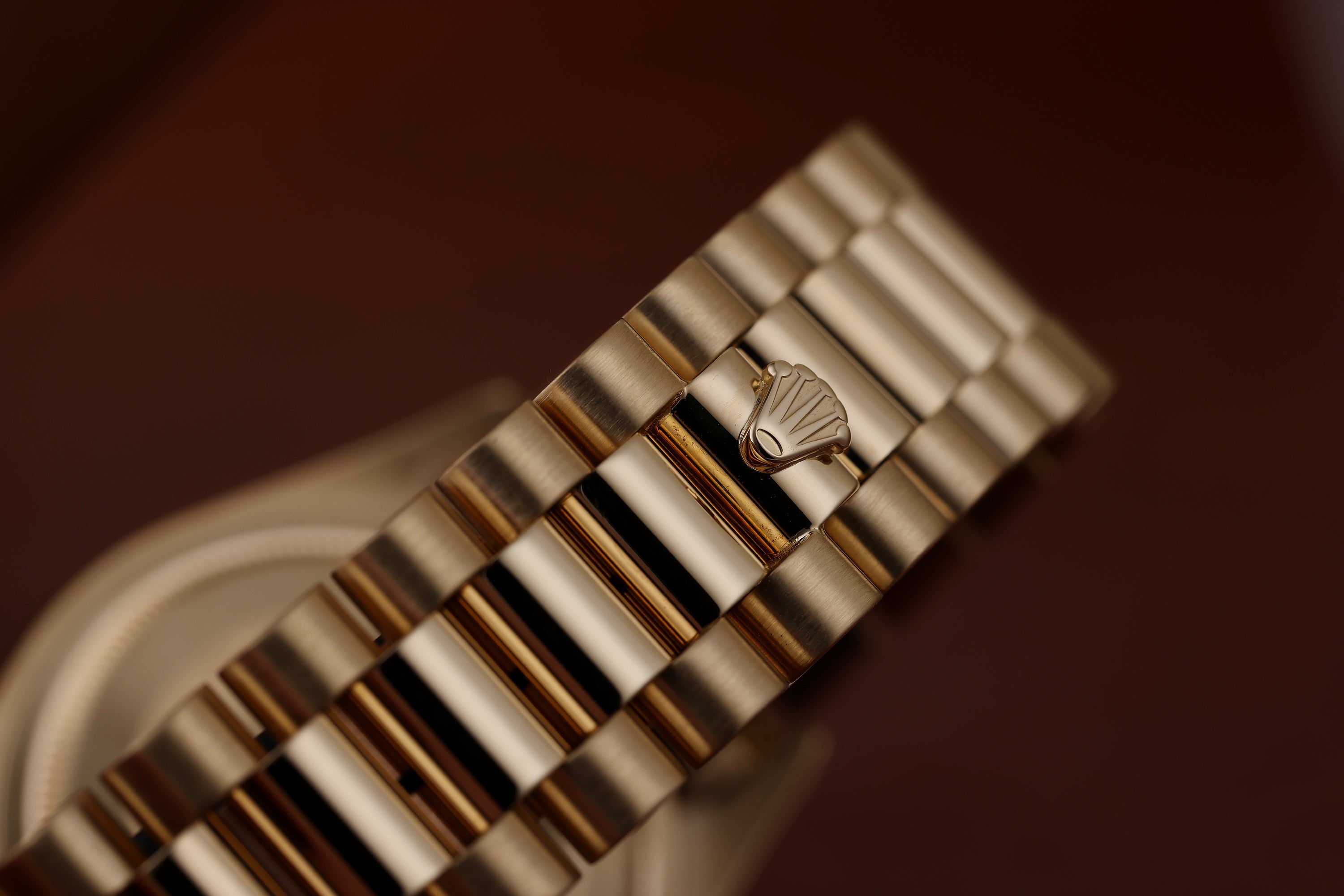 Rolex Day-Date | REF. 18238 | Gold Tapestry Dial | Box & Service Papers | 18k Yellow Gold