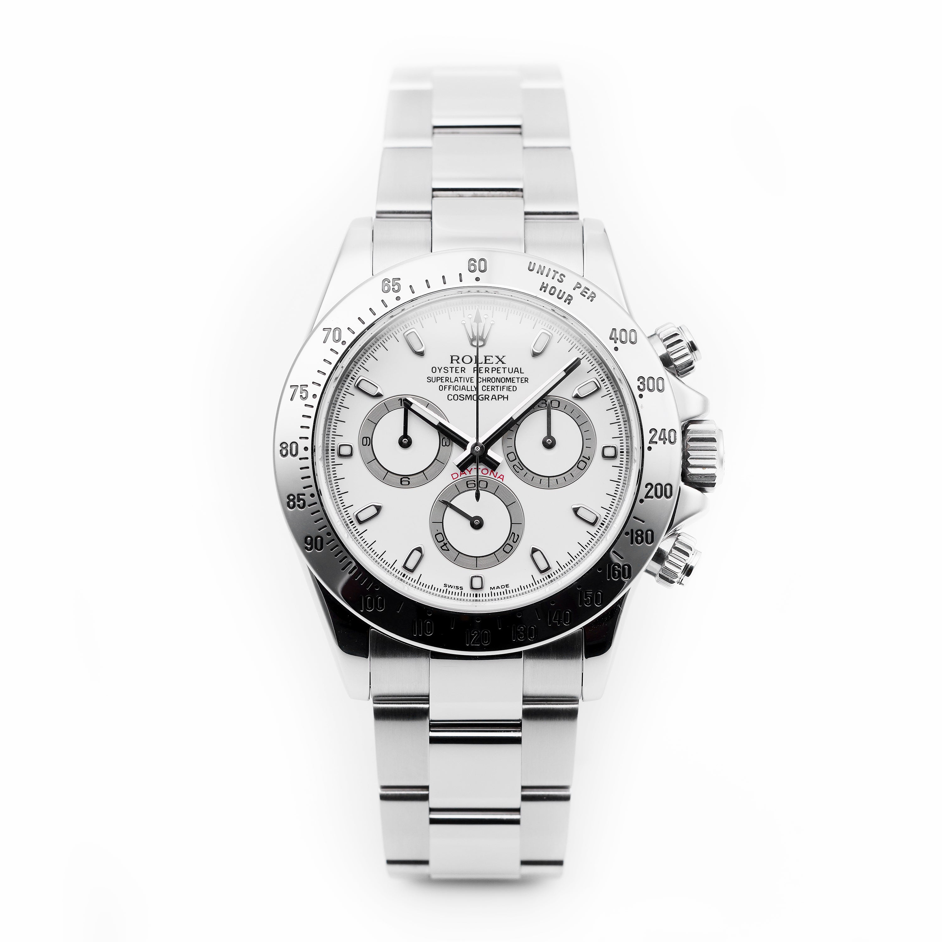 Rolex Daytona | REF. 116520 | White dial | Box & Stain – Watch Collectors