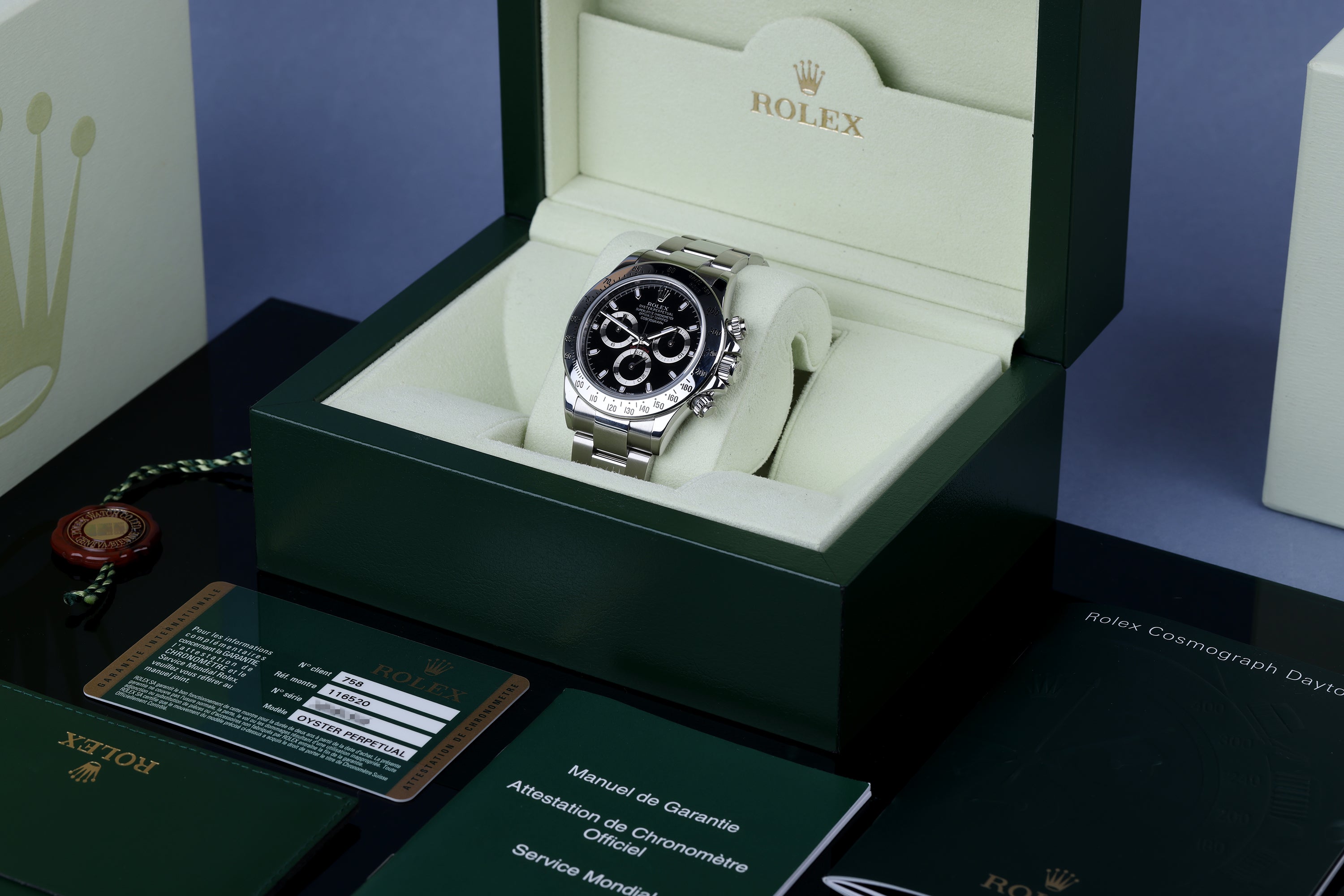 Rolex Daytona | REF. 116520 | Black APH dial | 2012 | Box & Papers | Stainless Steel