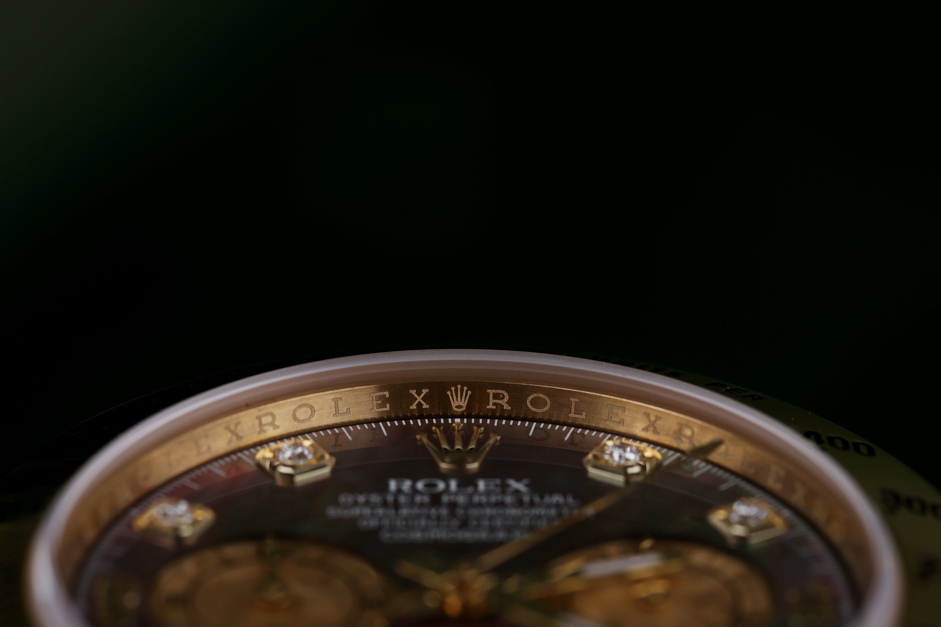 Rolex Daytona | REF. 116528 | Black Mother of Pearl Diamond Dial | Box & Papers | 18k Yellow Gold