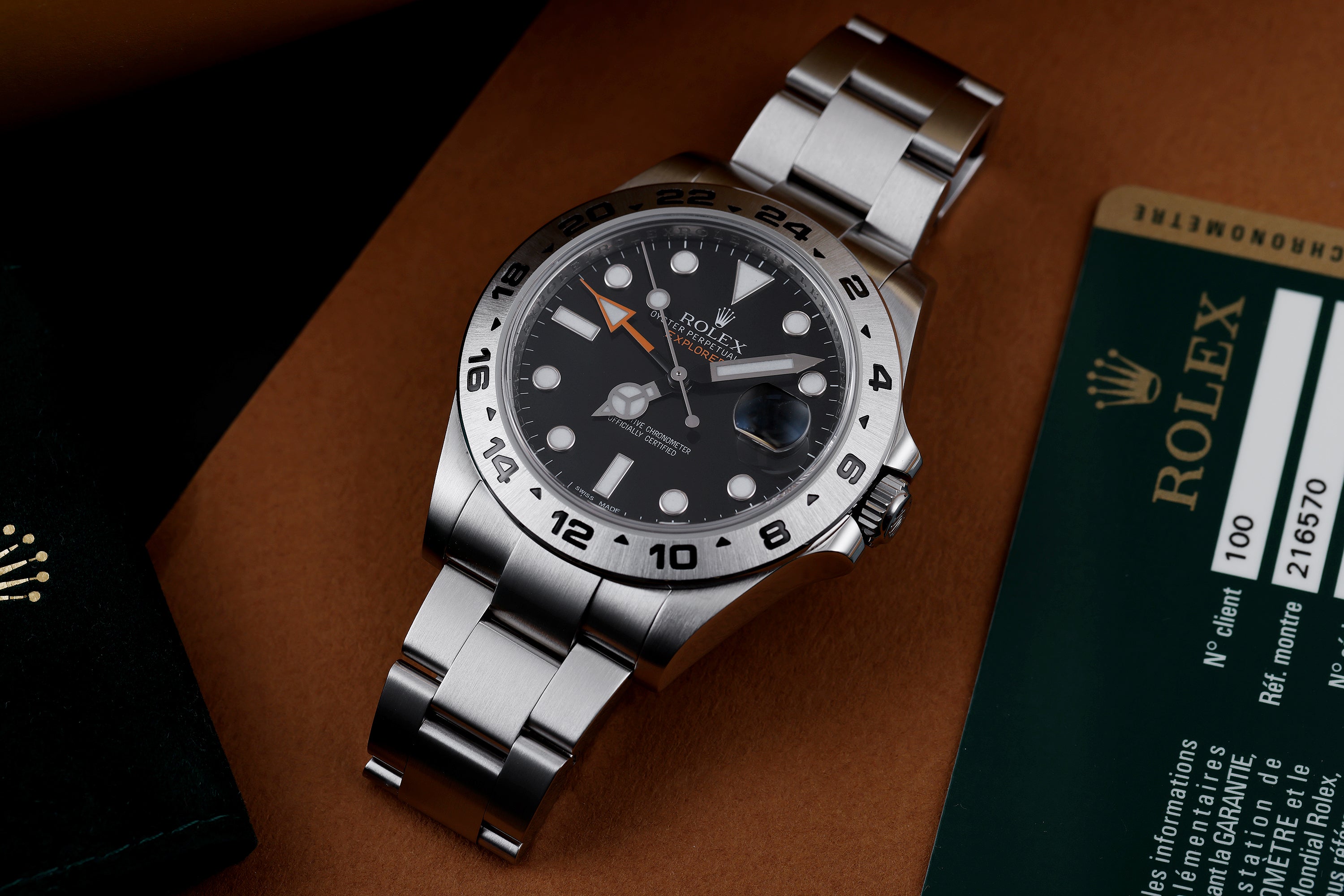 Rolex Explorer II | REF. 216570 | Black Dial | Stainless Steel | 2012 | Box & Papers