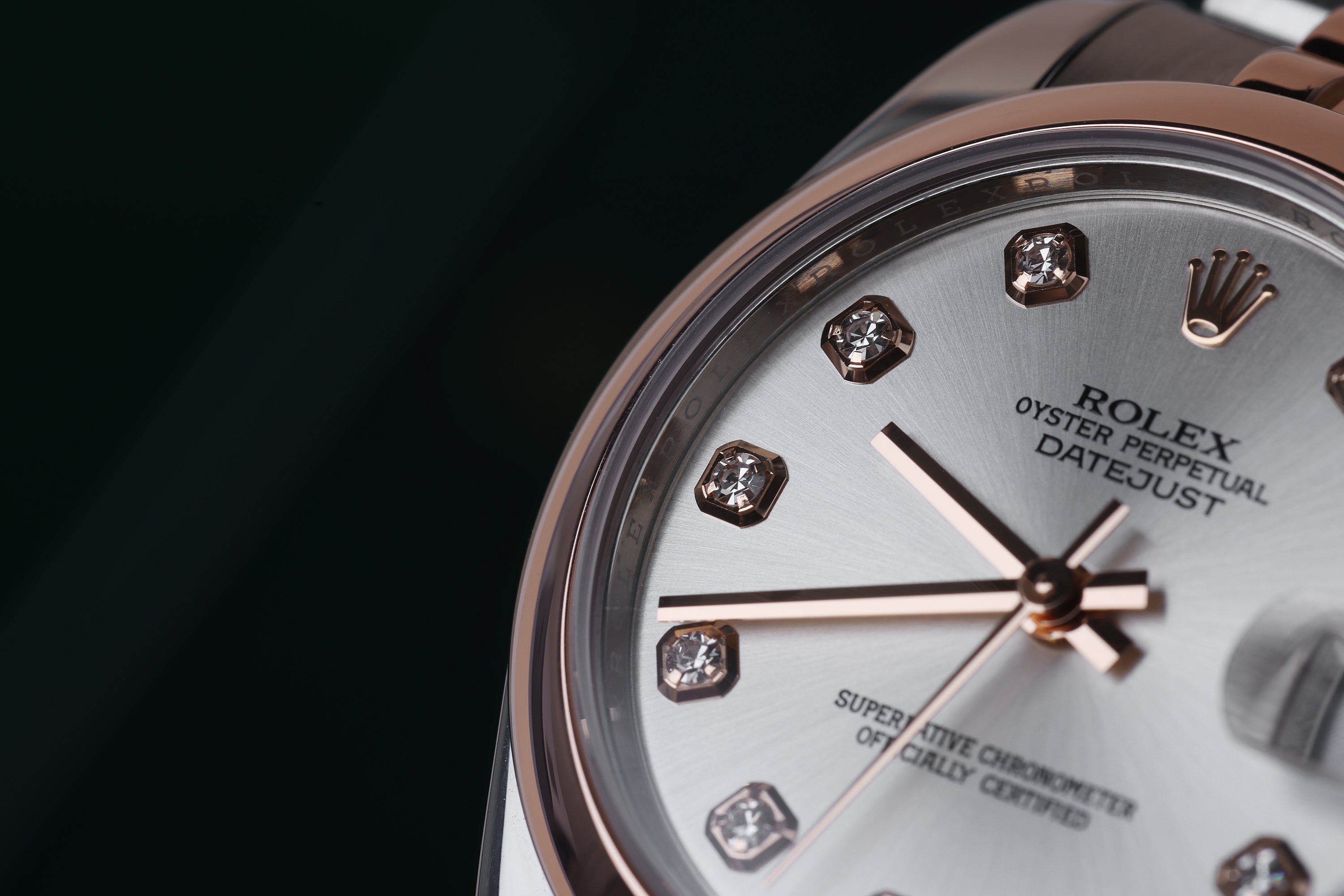 Rolex Lady DateJust 28mm | REF. 178241 | Silver Diamond Dial | Stainless Steel & 18k Rose Gold | 2018 | Box & Papers