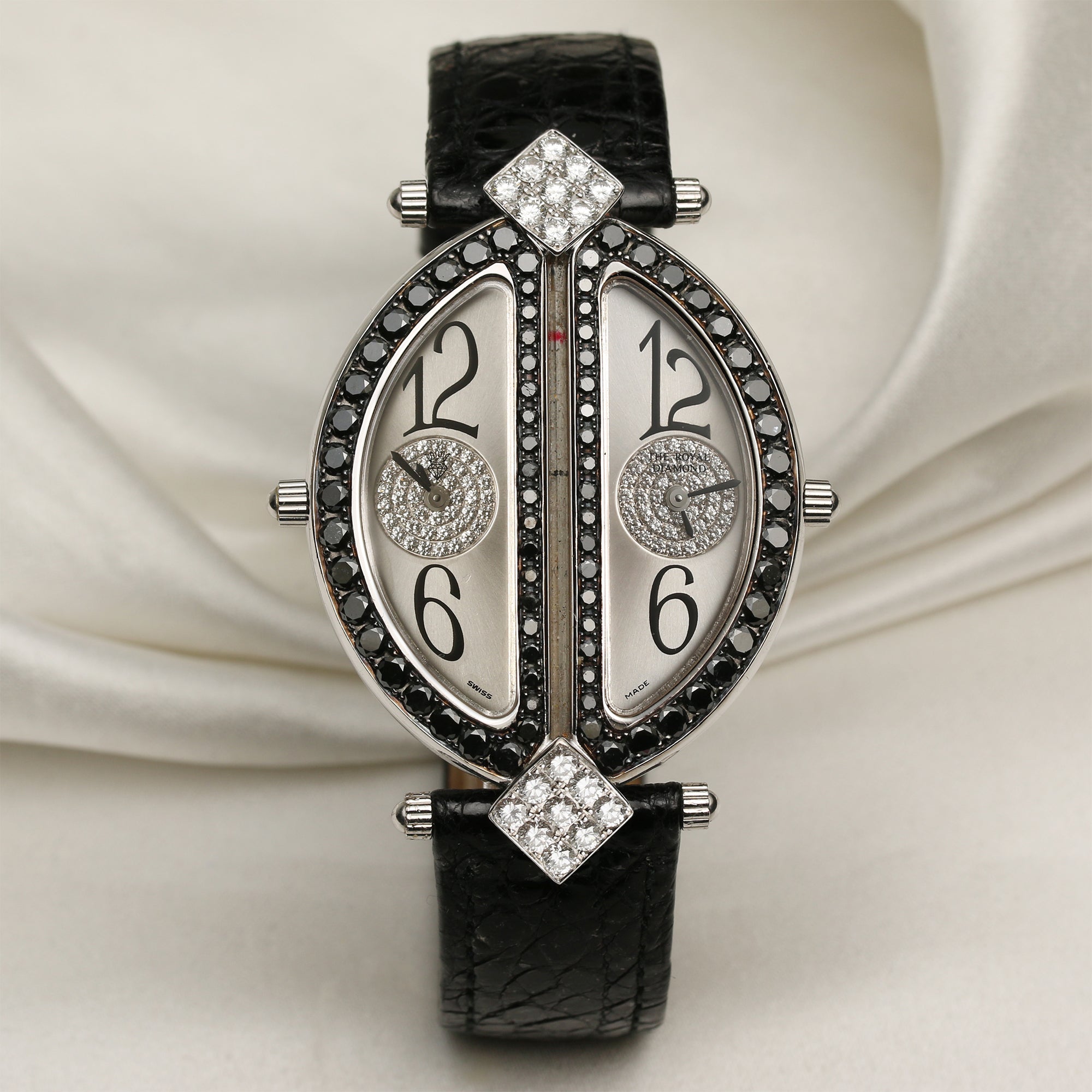 Royal-Diamond-18K-White-Gold-Second-Hand-Watch-Collectors-1