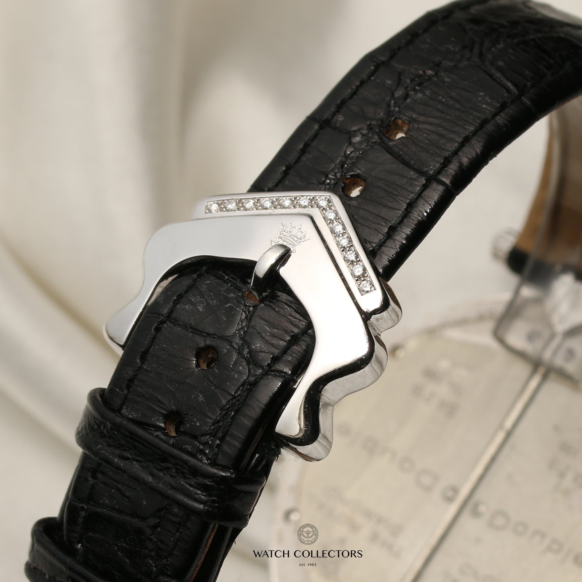 Royal Diamond 18K White Gold Second Hand Watch Collectors 8