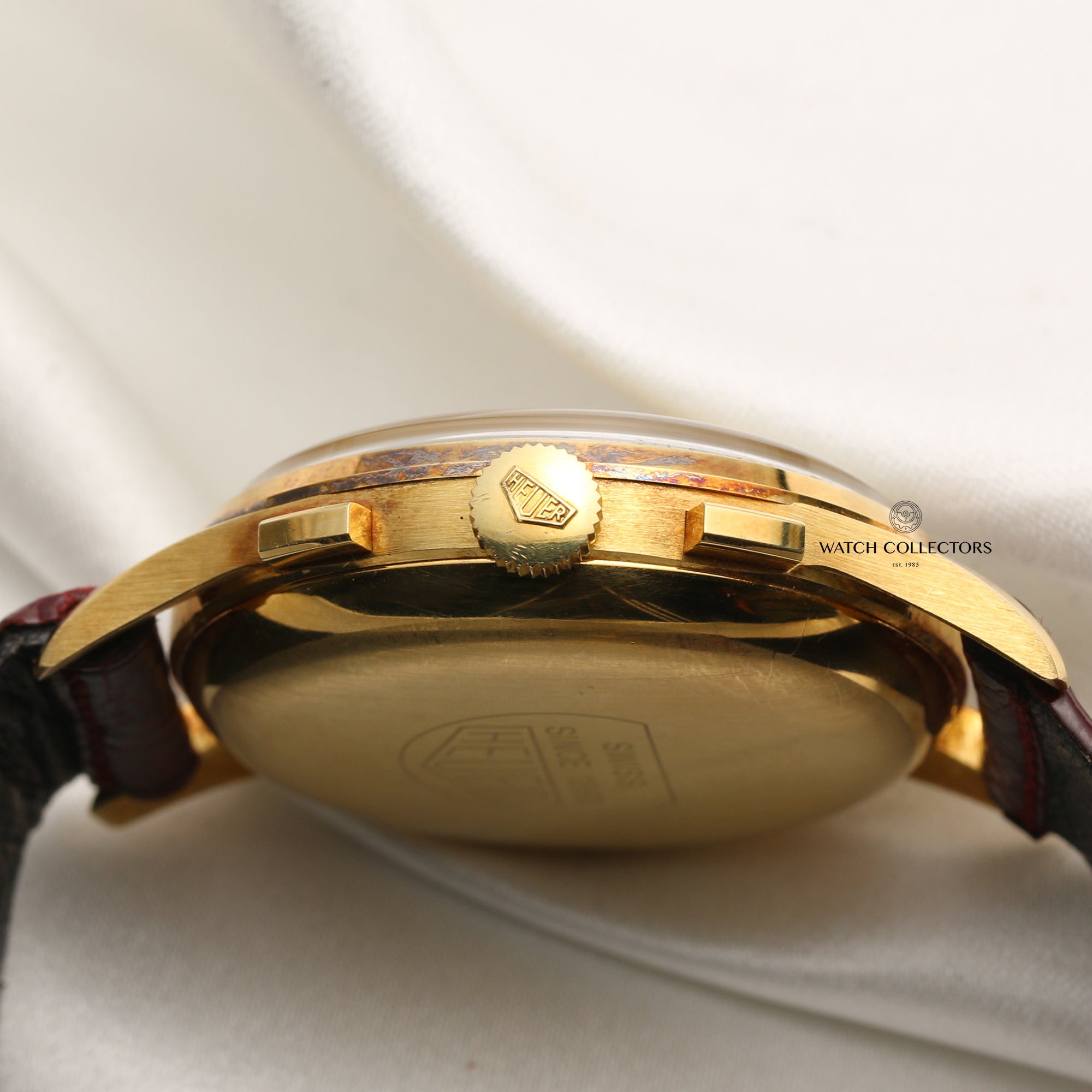 Tag Heuer 18K Yellow Gold Moonphase Chronograph Second Hand Watch Collectors 6