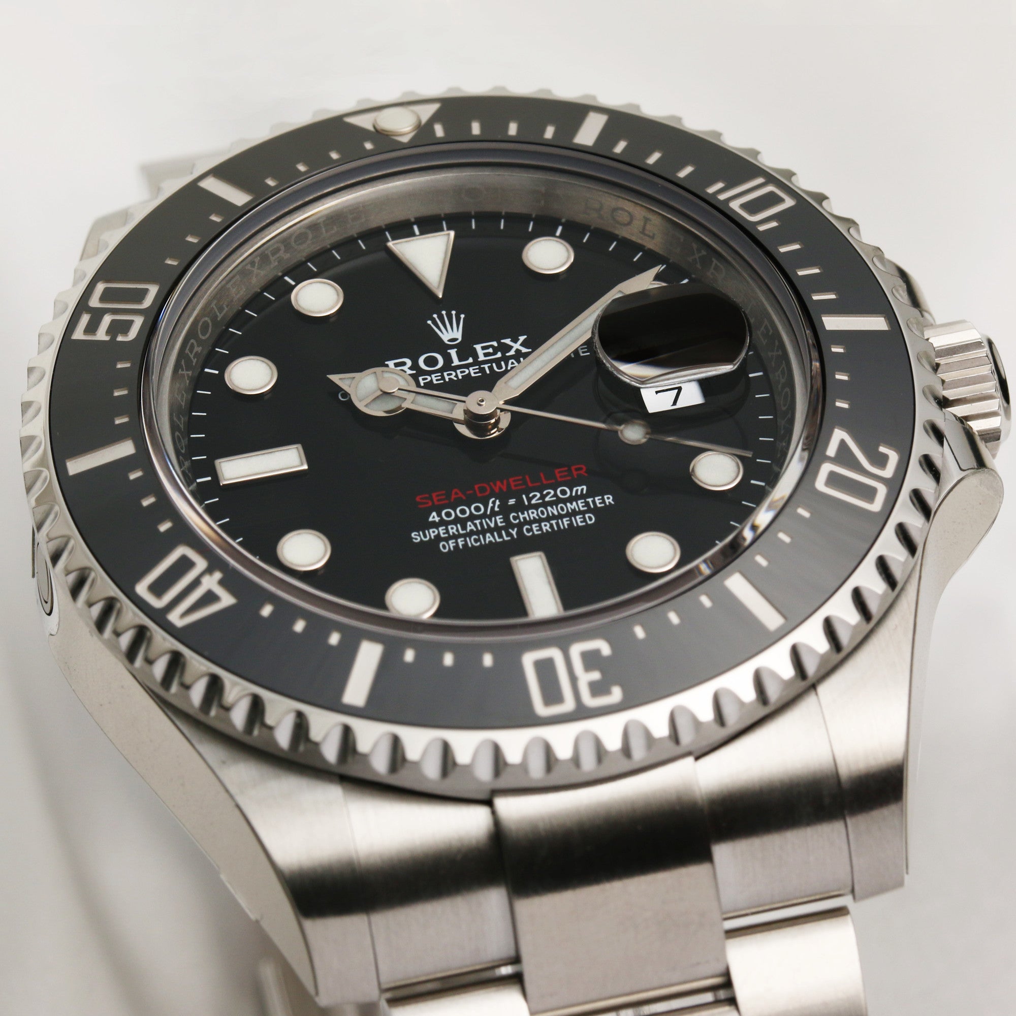 Unworn 2017 Rolex Sea-Dweller 126600 Stainless Steel Single Red Ceramic P66XXXXX Second Hand Watch Collectors 1 (5)