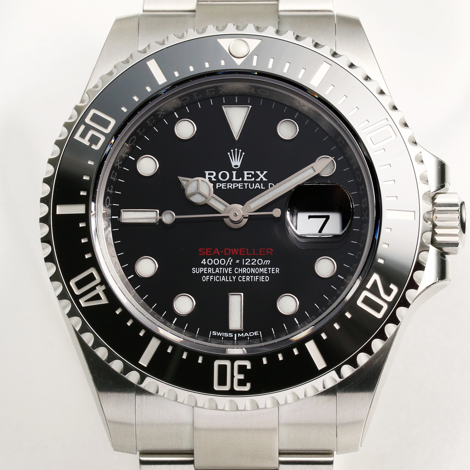 Unworn 2017 Rolex Sea-Dweller 126600 Stainless Steel Single Red Ceramic Y94XXXXX Second Hand Watch Collectors 1 (2)