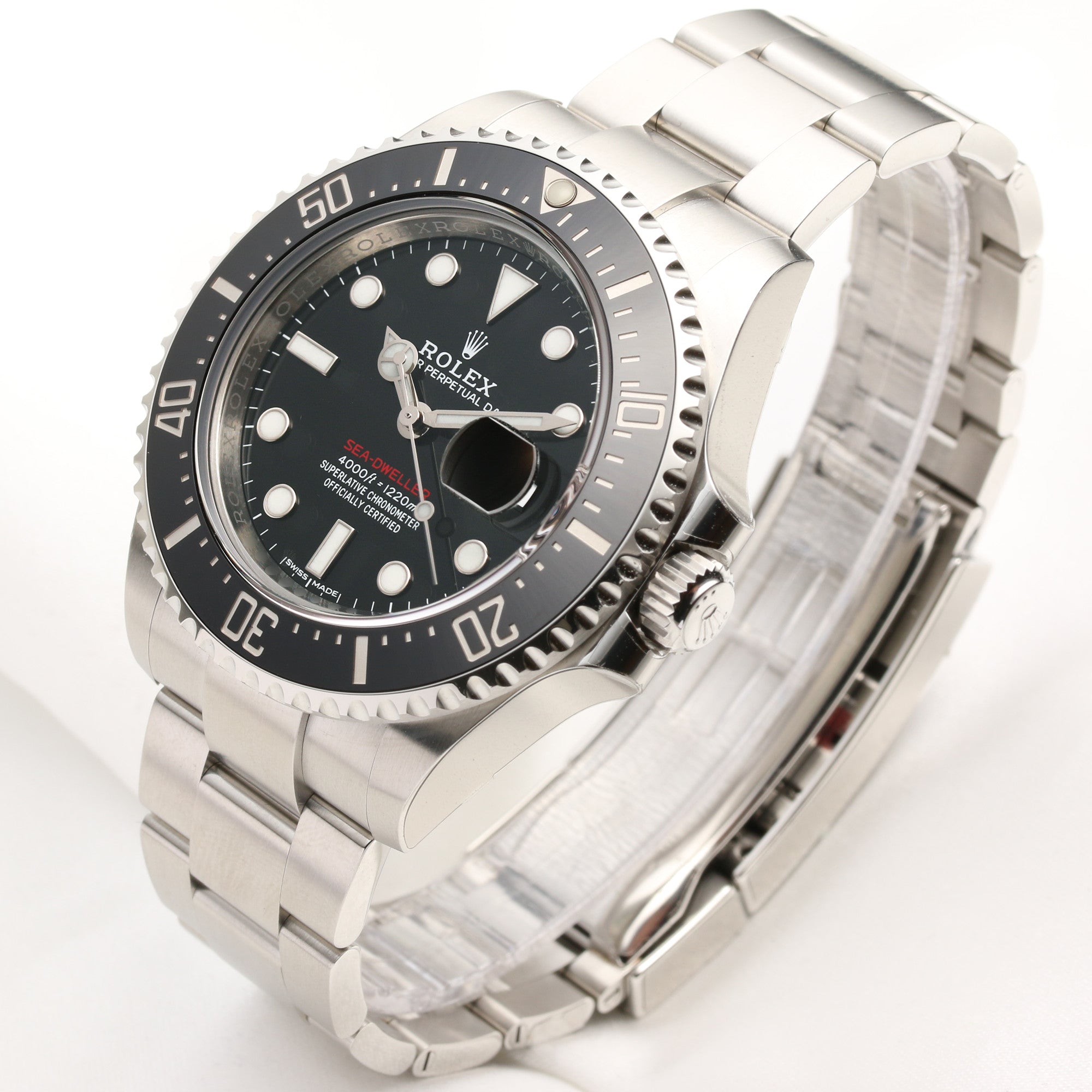 Unworn 2017 Rolex Sea-Dweller 126600 Stainless Steel Single Red Ceramic Y94XXXXX Second Hand Watch Collectors 1 (3)