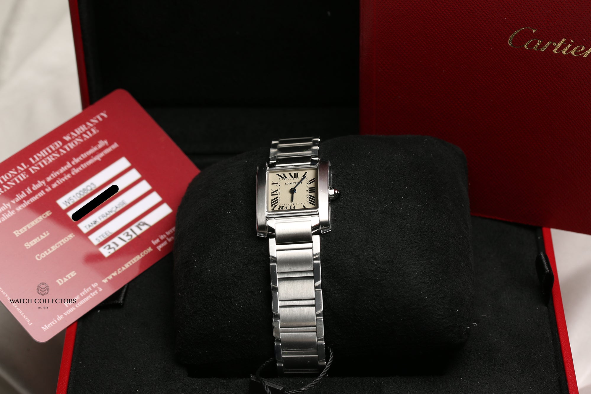 Unworn Cartier Tank Francaisse Stainless Steel Second Hand Watch Collectors 9