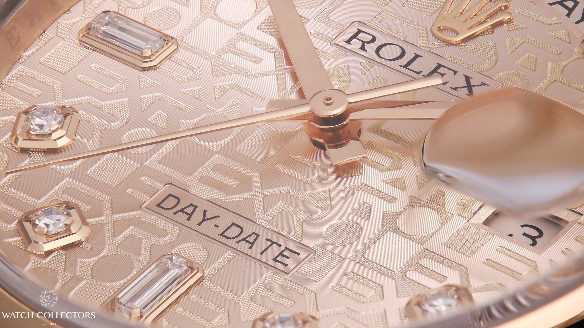 Unworn-Factory-Rolex-Day-Date-118205-Pink-Jubilee-Diamond-Dial-18k-Rose-Gold-Second-Hand-Watch-Collectors-5-1