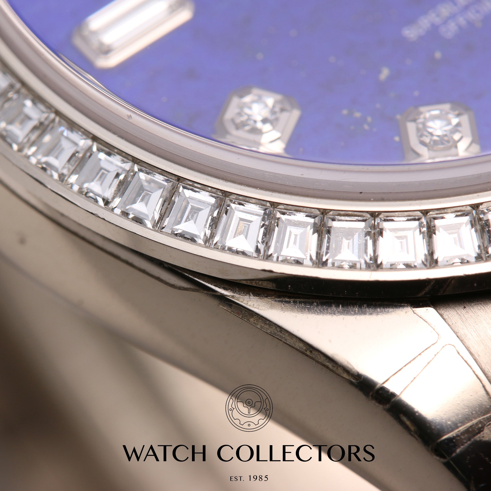 Unworn-Factory-Rolex-Day-Date-118399BR-Diamond-Princess-Cut-Bezel-18k-White-Gold-Second-Hand-Watch-Collectors-6