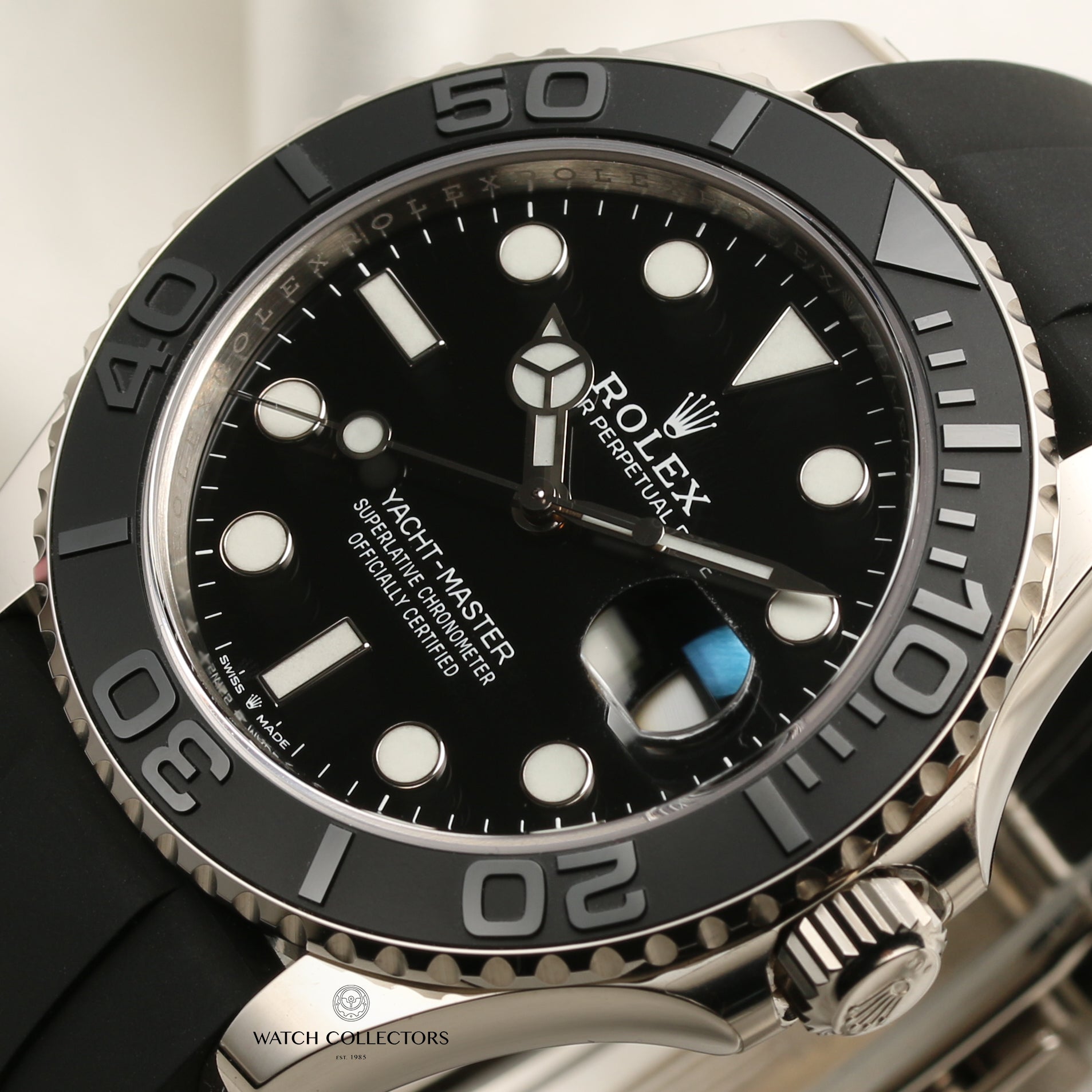 Unworn Full-Set Rolex 226659 Yacht-Master 18K White Gold Second Hand Watch Collectors 4