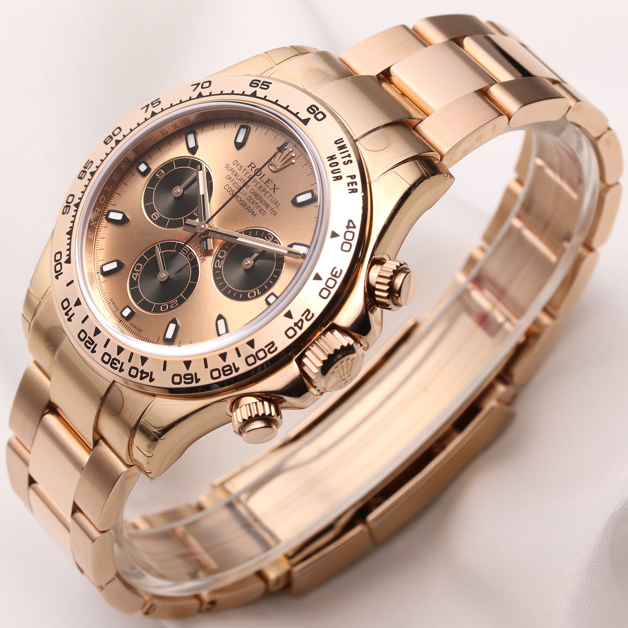 Unworn Full Set Rolex Daytona 116505 18K Rose Gold Pink Dial Second Hand Watch Collectors 3