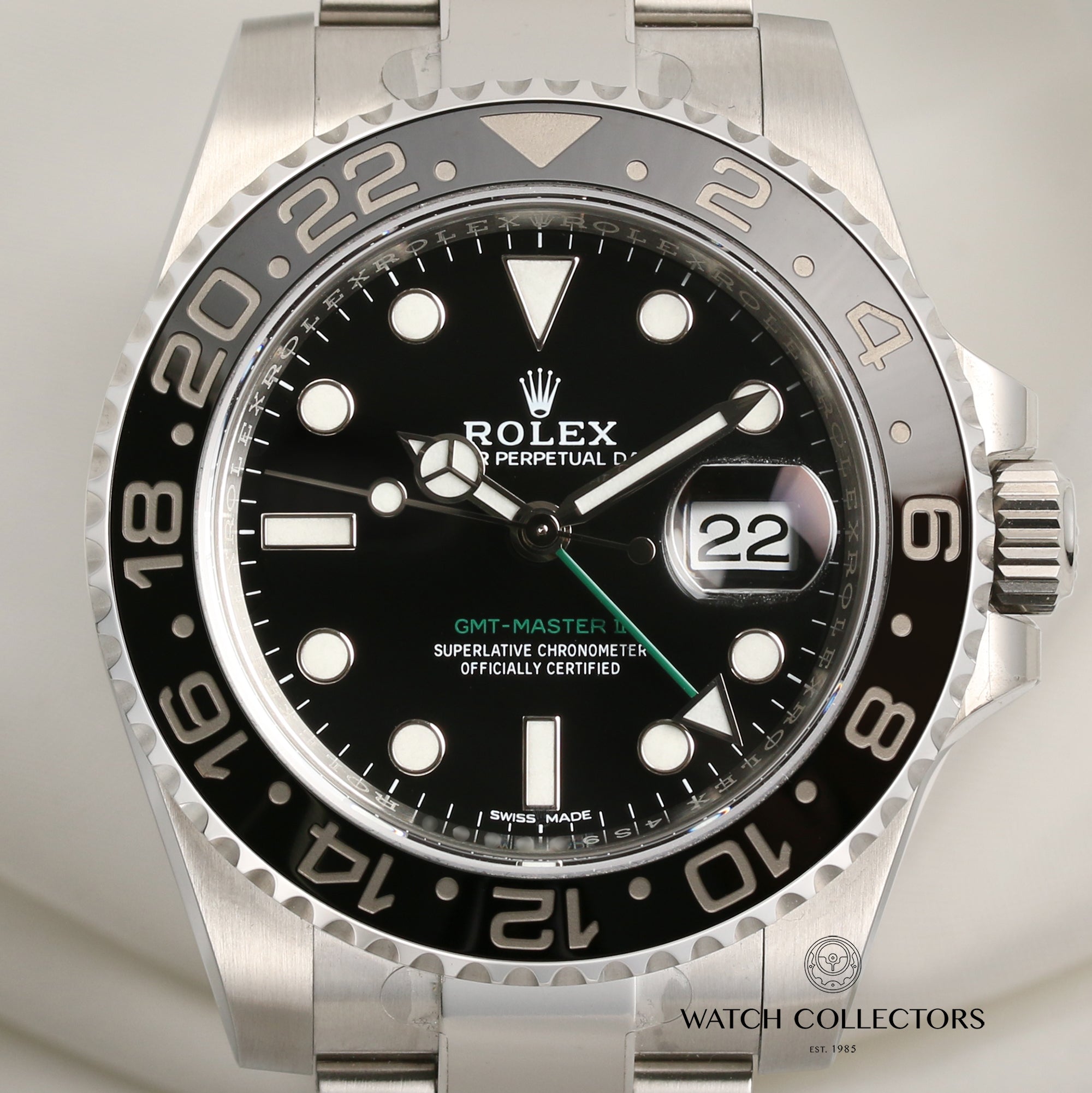 Unworn Full Set Rolex GMT-Master II 116710LN Stainless Steel Second Hand Watch Collectors 2