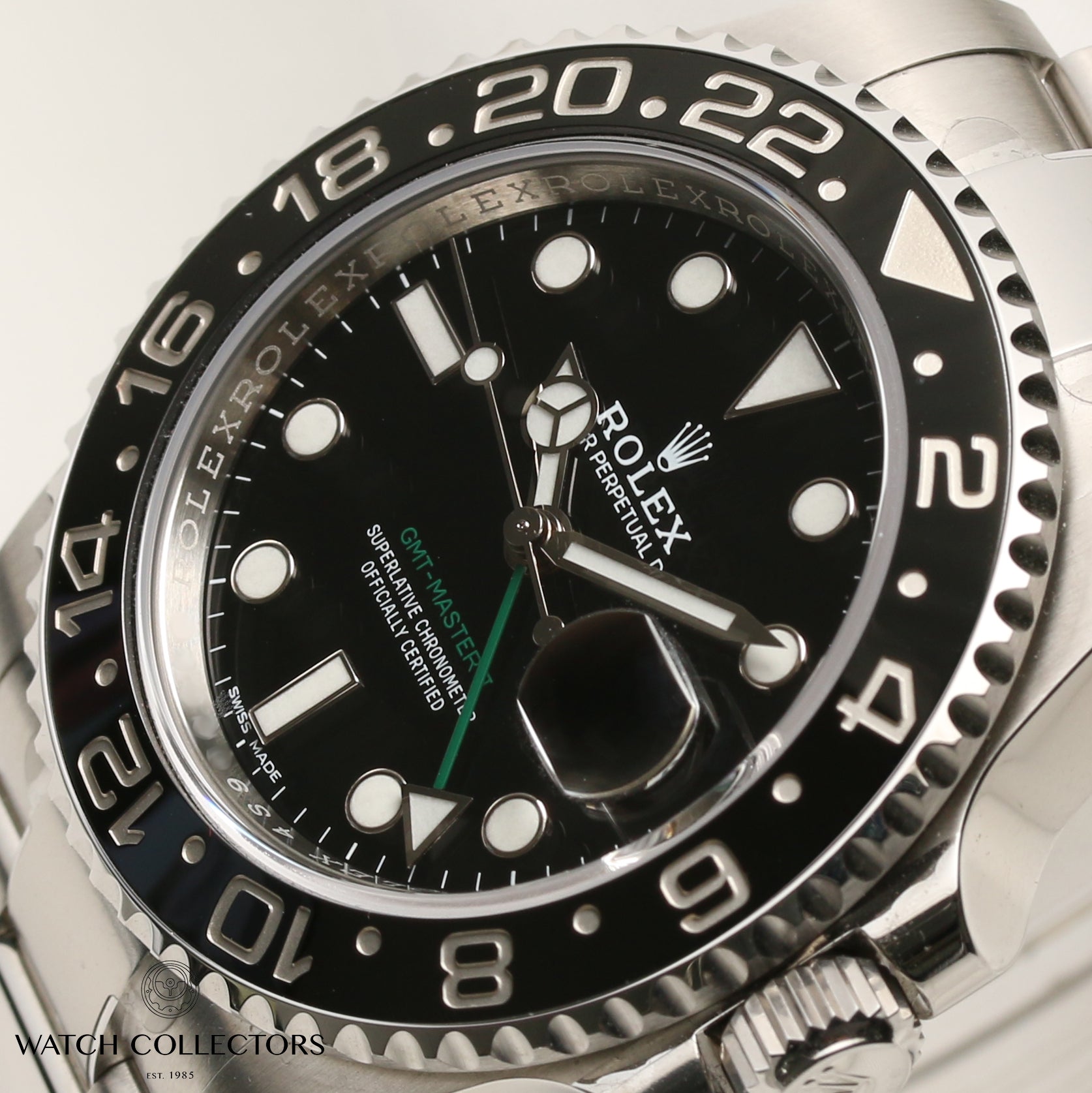 Unworn Full Set Rolex GMT-Master II 116710LN Stainless Steel Second Hand Watch Collectors 5