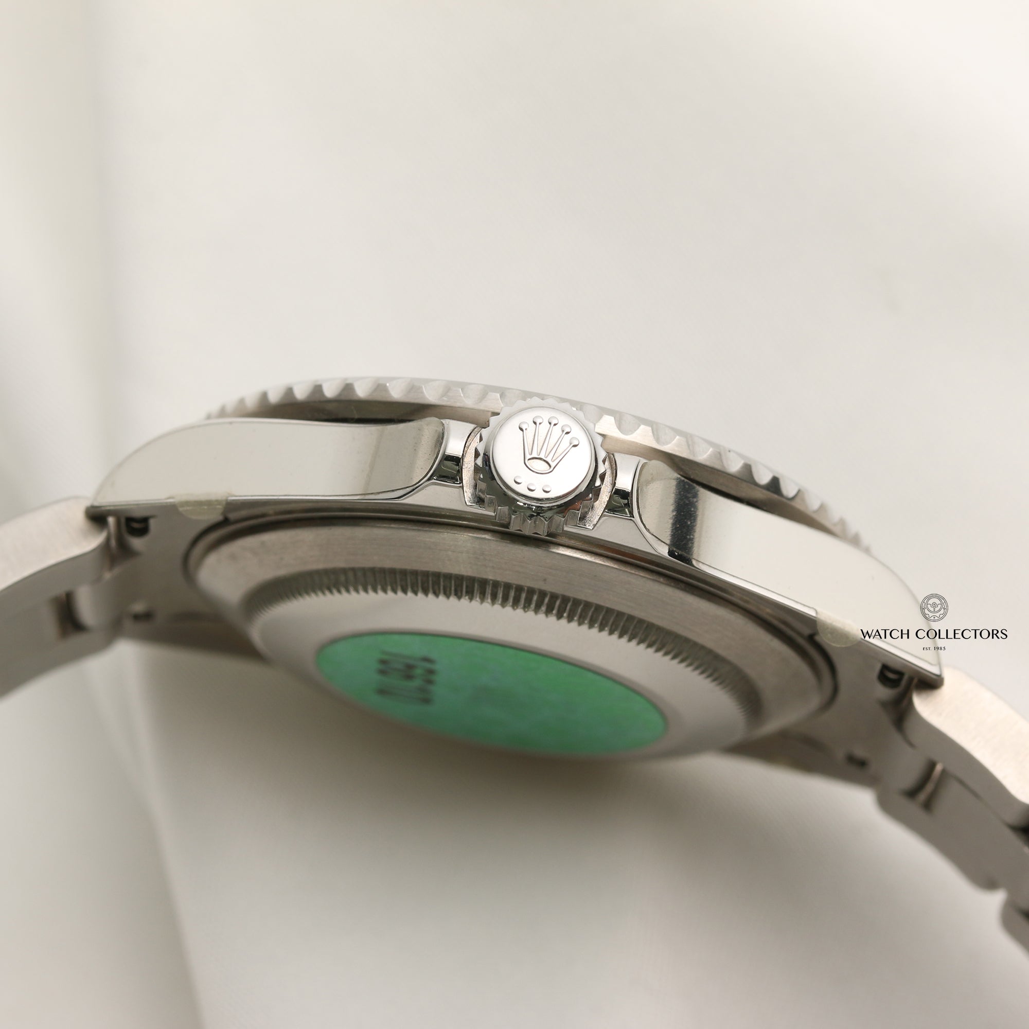 Unworn Full Set Rolex Submariner 16610LV Green Anniversary Stainless Steel Second Hand Watch Collectors 5